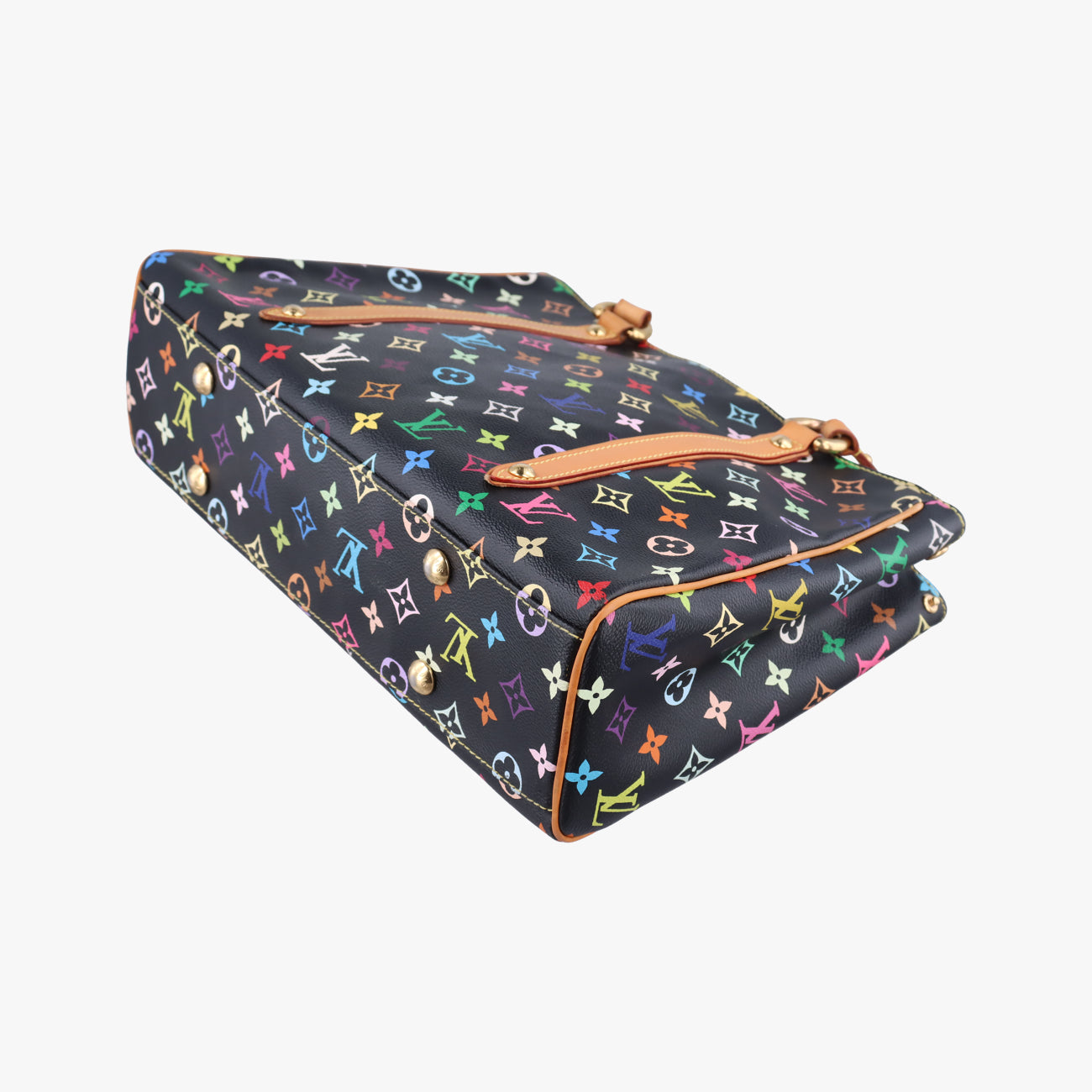Pre-owned Louis Vuitton Aurelia MM Noir Monogram Multicolor M40095 handbag | stylenewstar