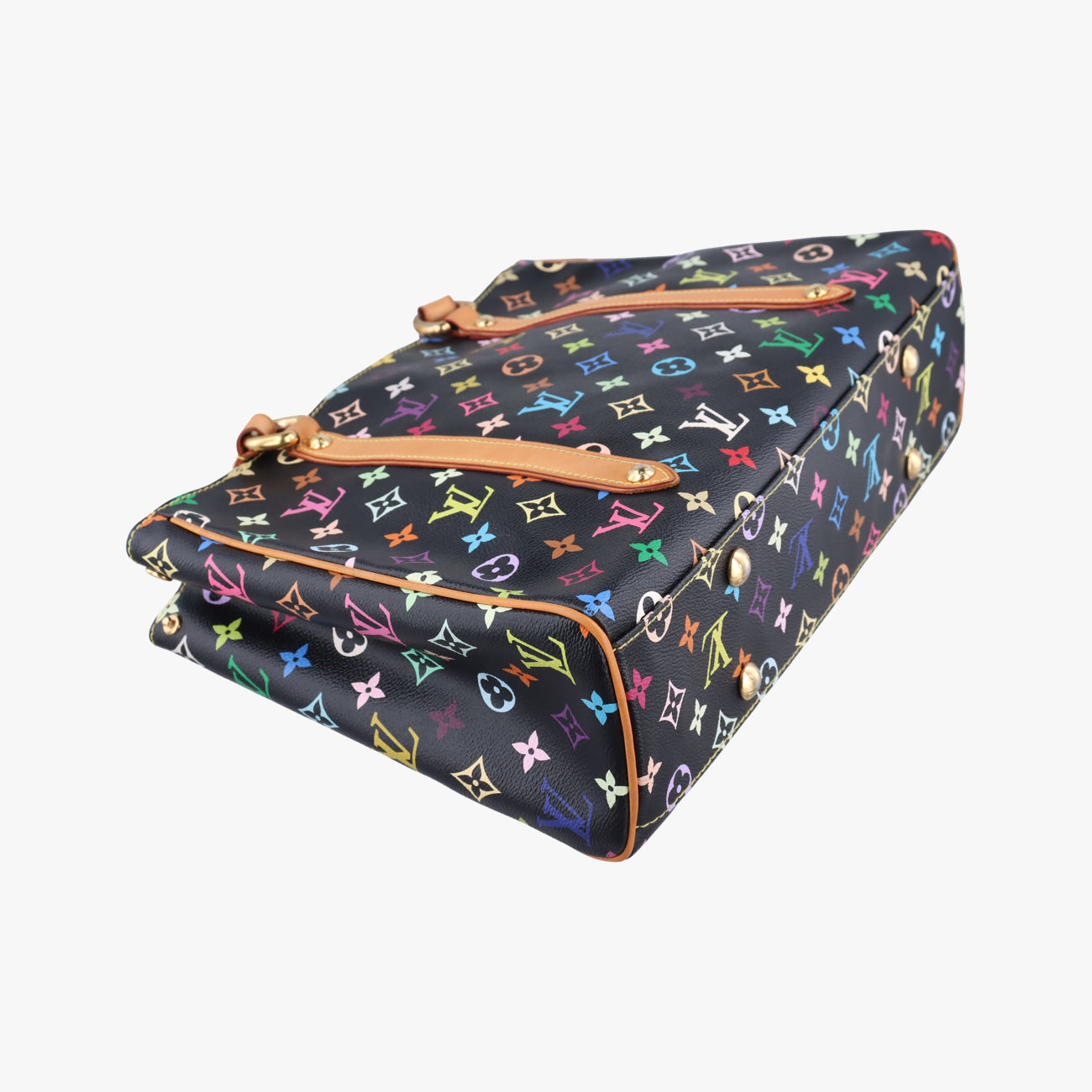 Pre-owned Louis Vuitton Aurelia MM Noir Monogram Multicolor M40095 handbag | stylenewstar