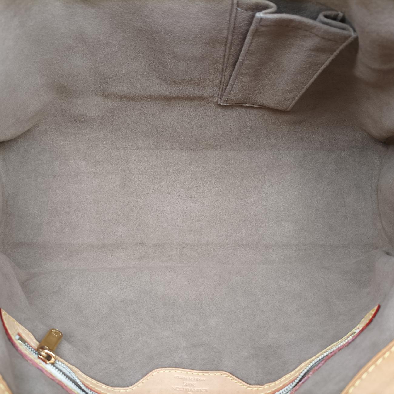 Pre-owned Louis Vuitton Aurelia MM Noir Monogram Multicolor M40095 handbag | stylenewstar