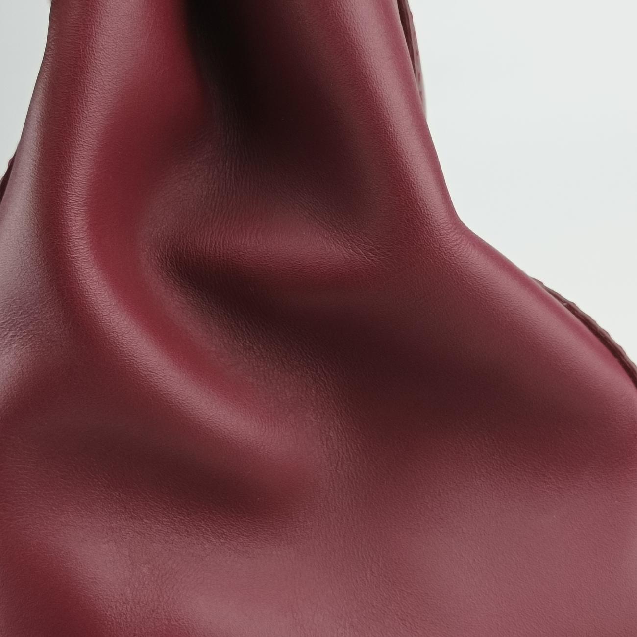 Pre-owned Fendi PEEKABOO Burgundy Leather 8BN226 shoulderbag | stylenewstar