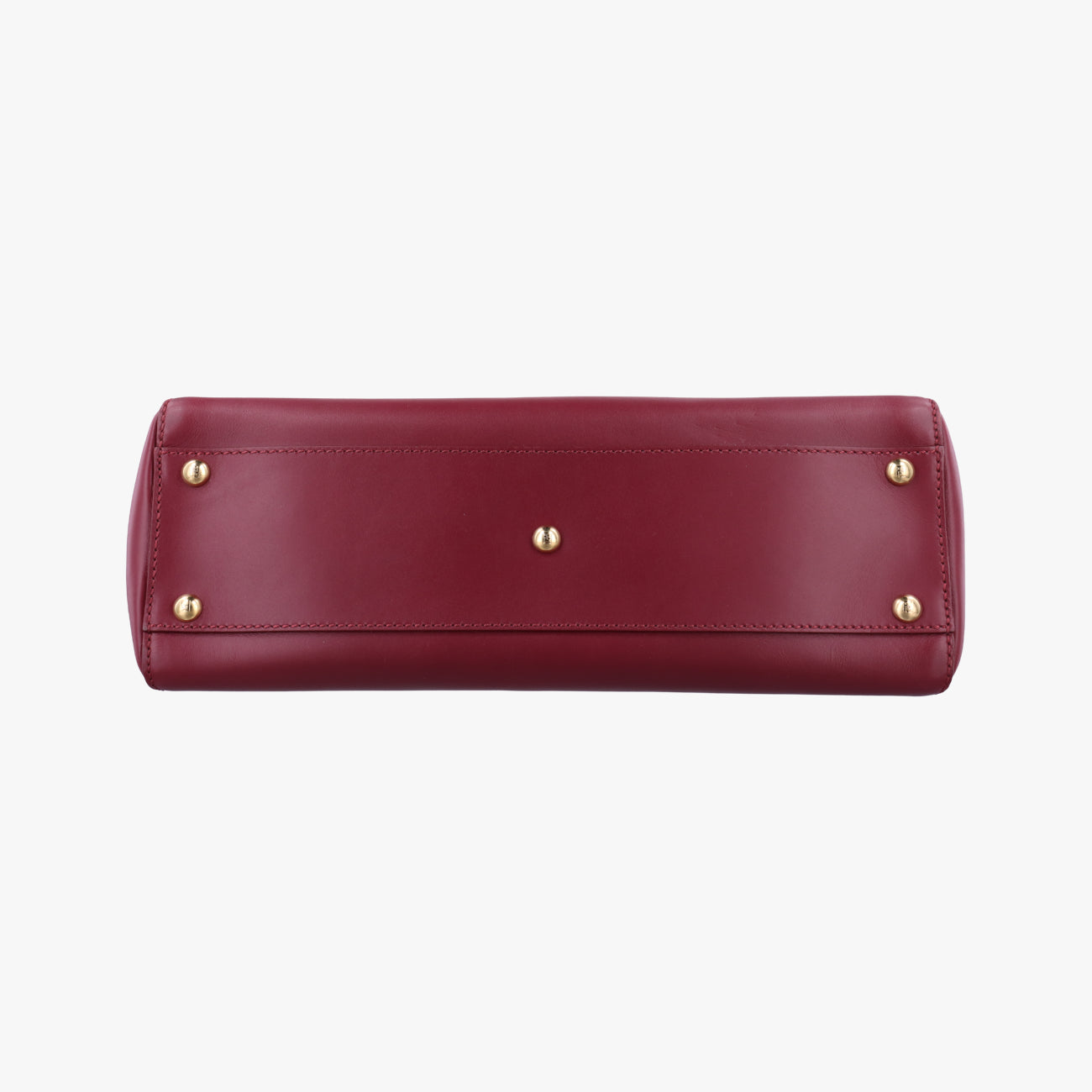 Pre-owned Fendi PEEKABOO Burgundy Leather 8BN226 shoulderbag | stylenewstar