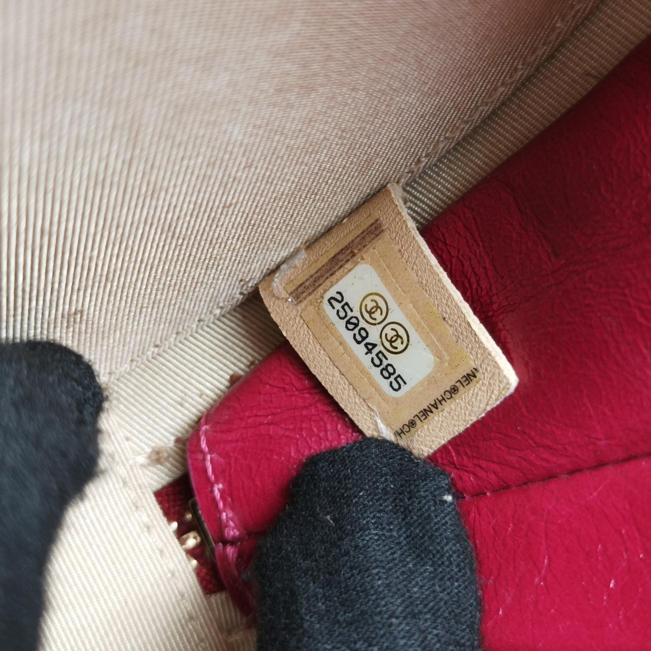 Pre-owned Chanel Round As Earth Rose lambskin A91946 shoulderbag | stylenewstar