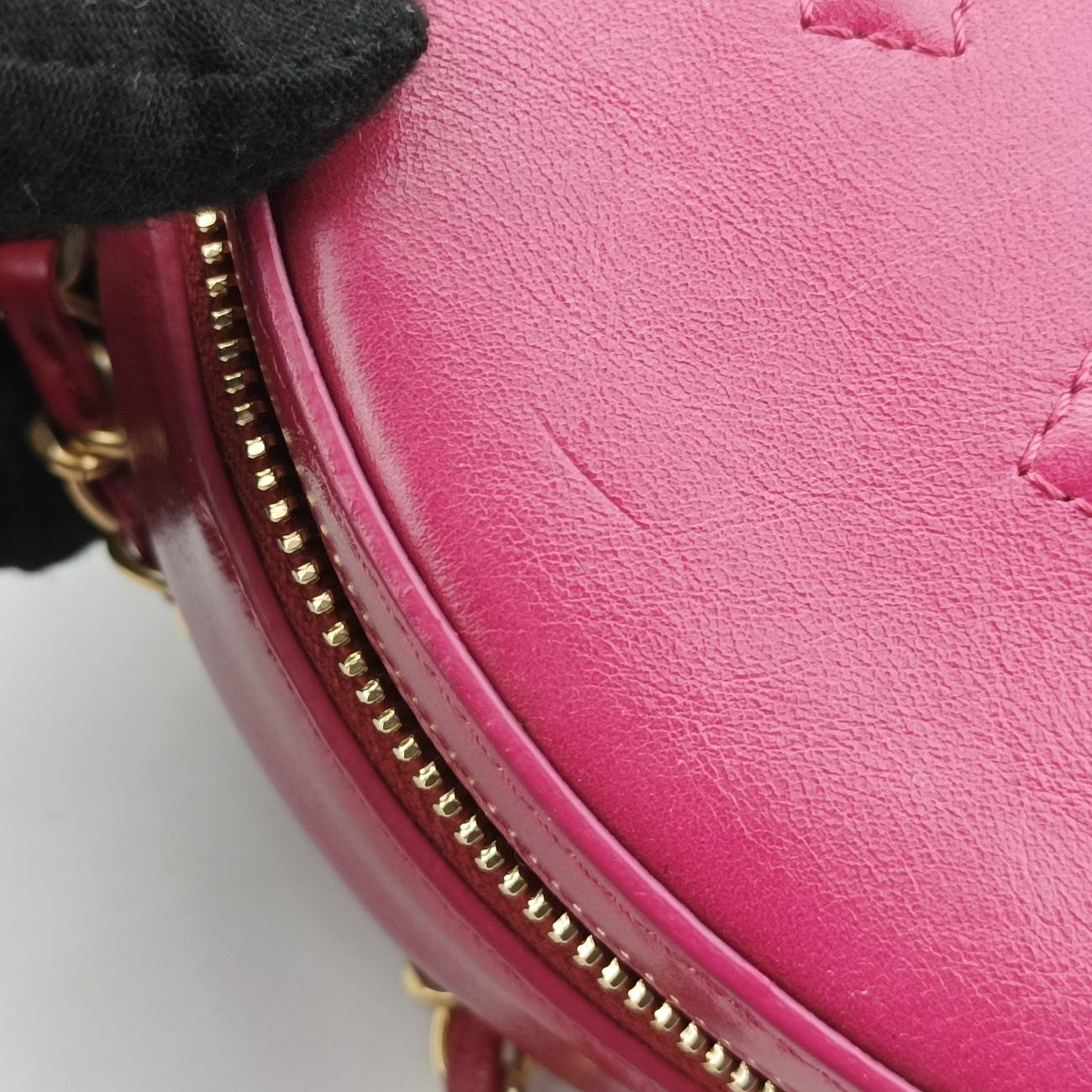 Pre-owned Chanel Round As Earth Rose lambskin A91946 shoulderbag | stylenewstar