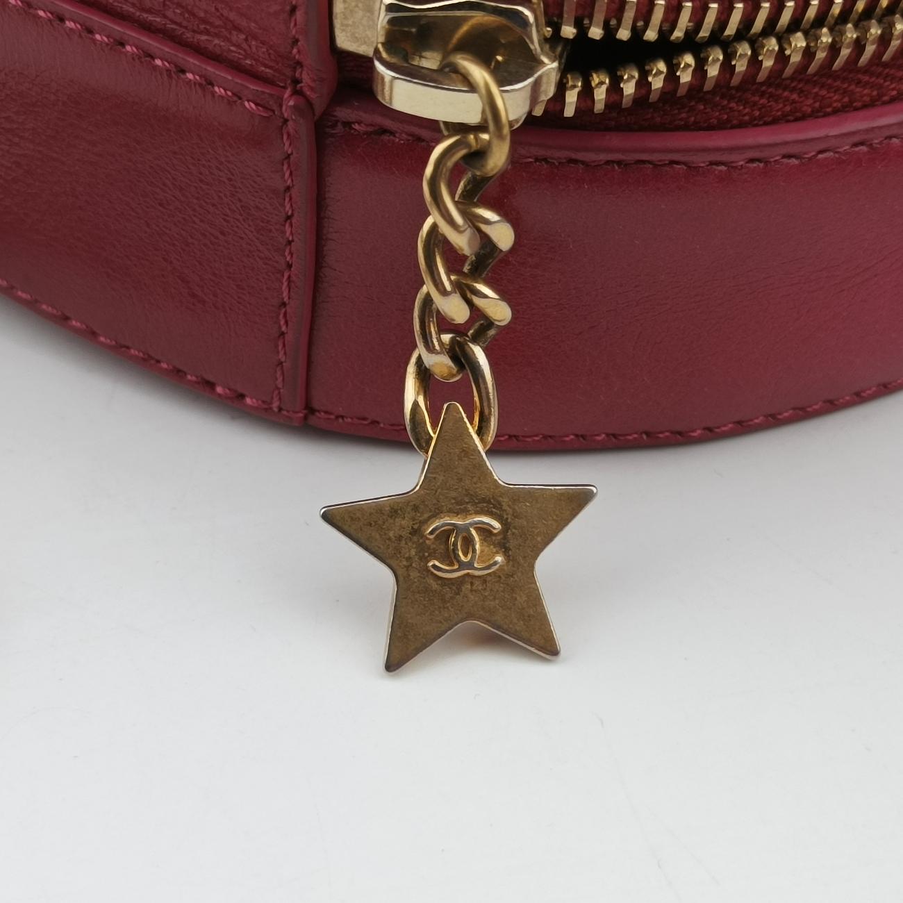 Pre-owned Chanel Round As Earth Rose lambskin A91946 shoulderbag | stylenewstar