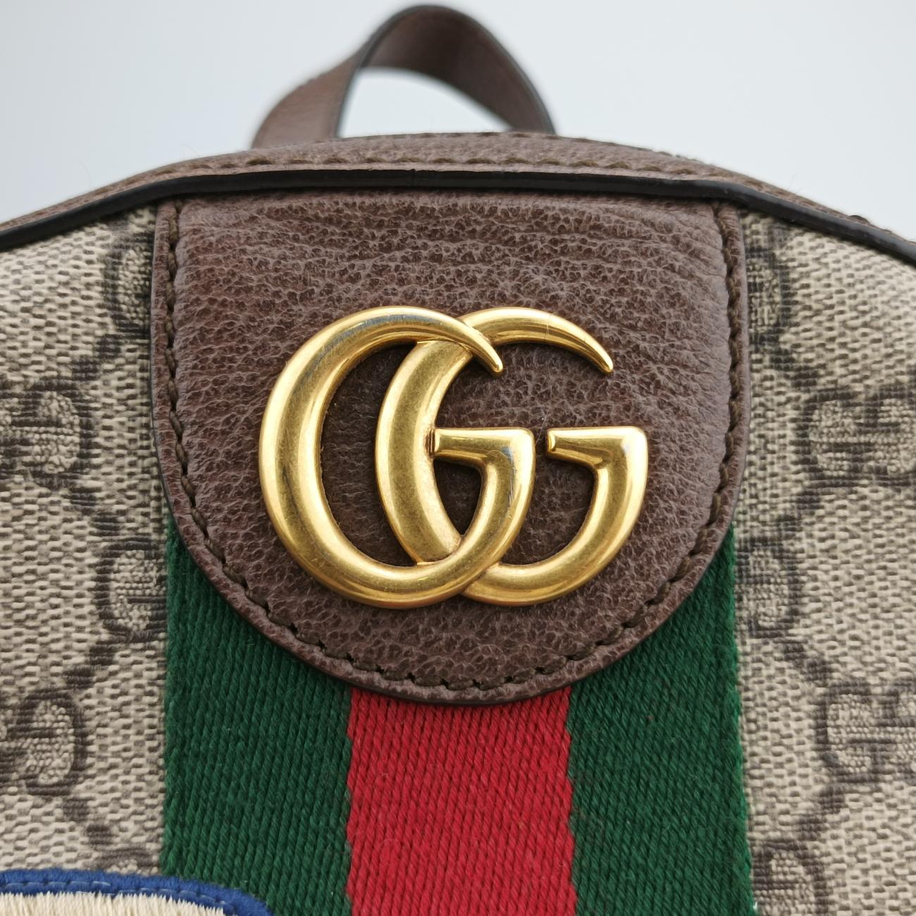 Vintage Gucci The Three Little Pigs Brown×Multicolour PVC coated canvas 552884 backpack/rucksack | stylenewstar