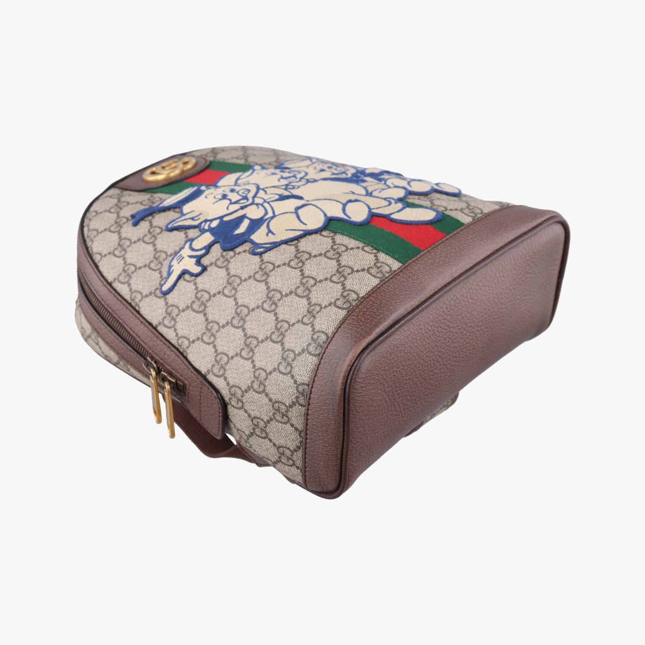 Vintage Gucci The Three Little Pigs Brown×Multicolour PVC coated canvas 552884 backpack/rucksack | stylenewstar