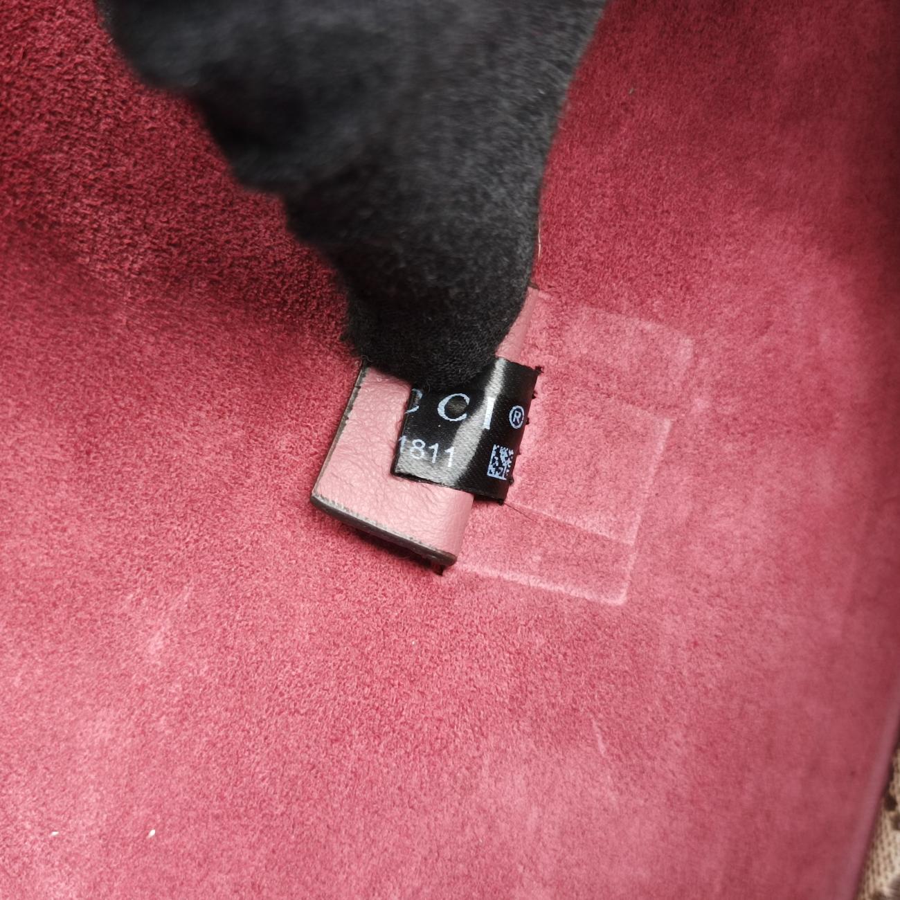 Pre-owned Gucci Dionysus BEIGE×RED×Multicolour PVC coated canvas 400249 shoulderbag | stylenewstar