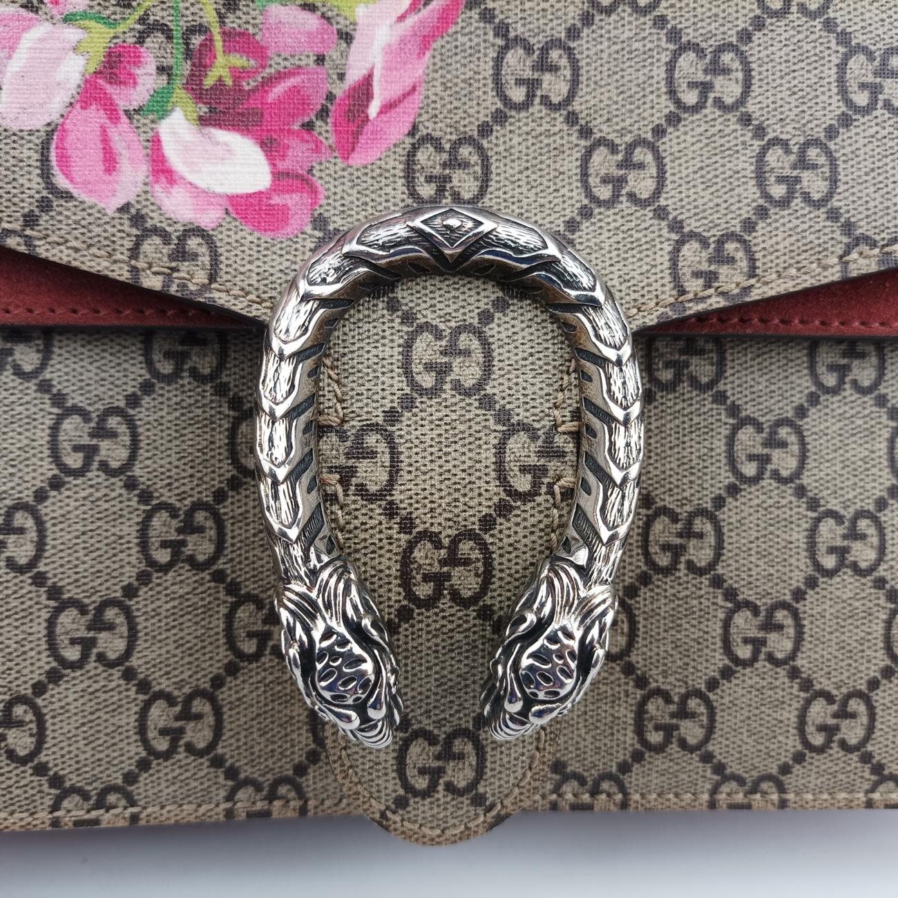 Pre-owned Gucci Dionysus BEIGE×RED×Multicolour PVC coated canvas 400249 shoulderbag | stylenewstar