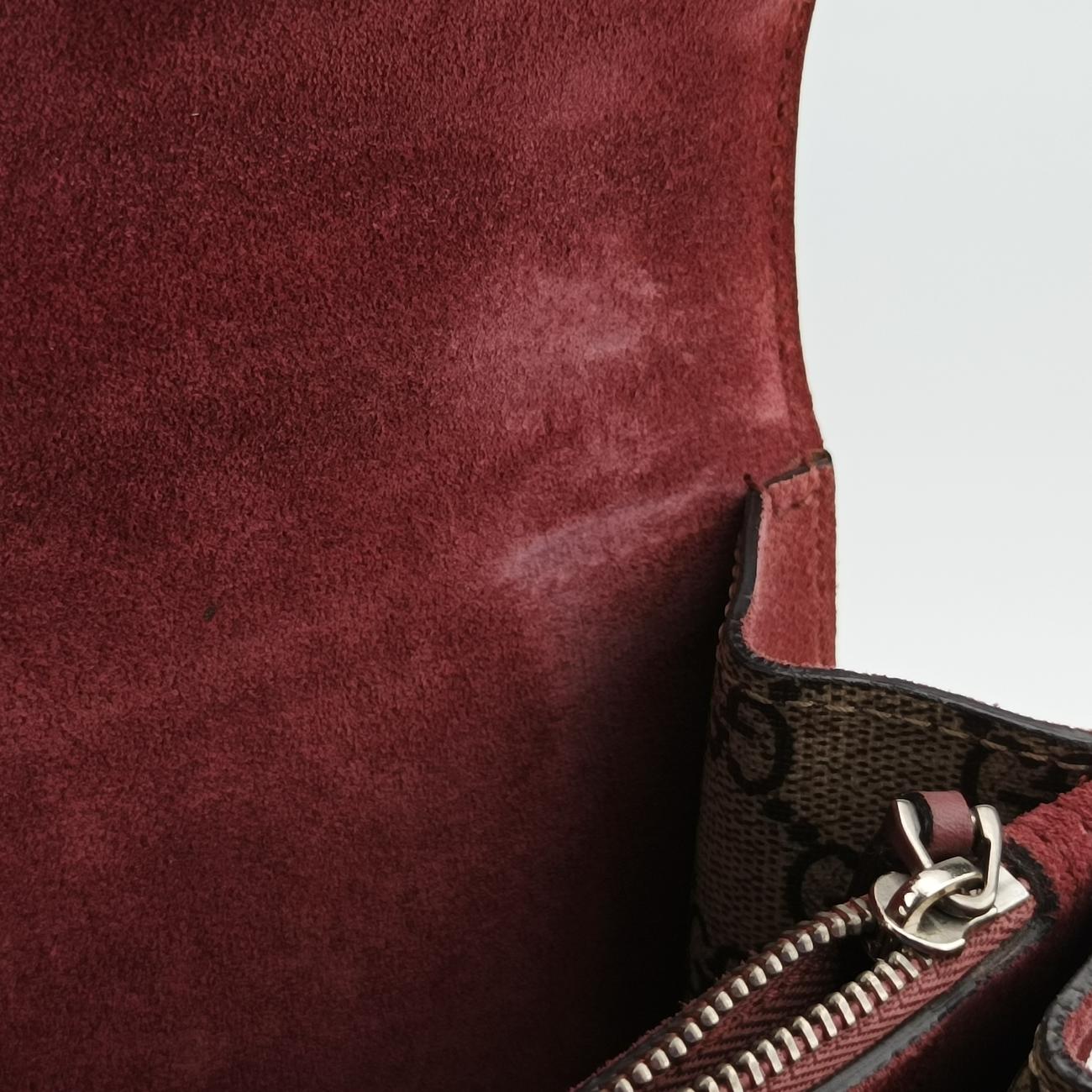 Pre-owned Gucci Dionysus BEIGE×RED×Multicolour PVC coated canvas 400249 shoulderbag | stylenewstar