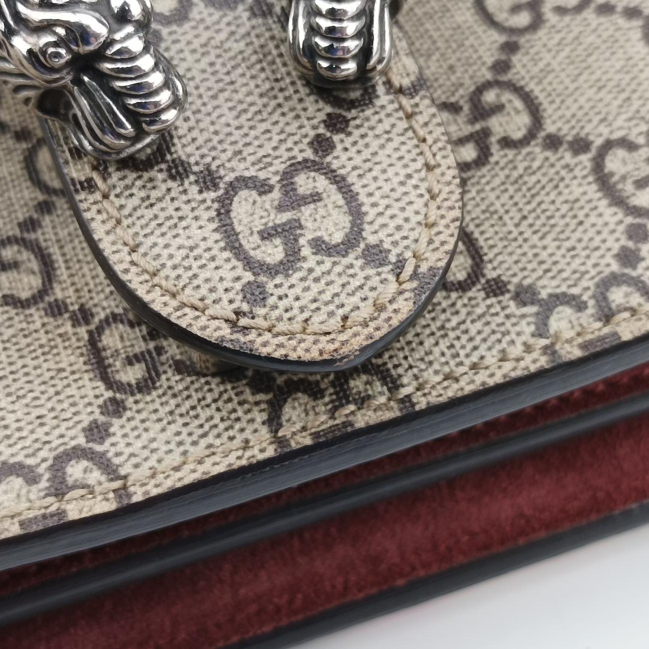 Pre-owned Gucci Dionysus BEIGE×RED×Multicolour PVC coated canvas 400249 shoulderbag | stylenewstar