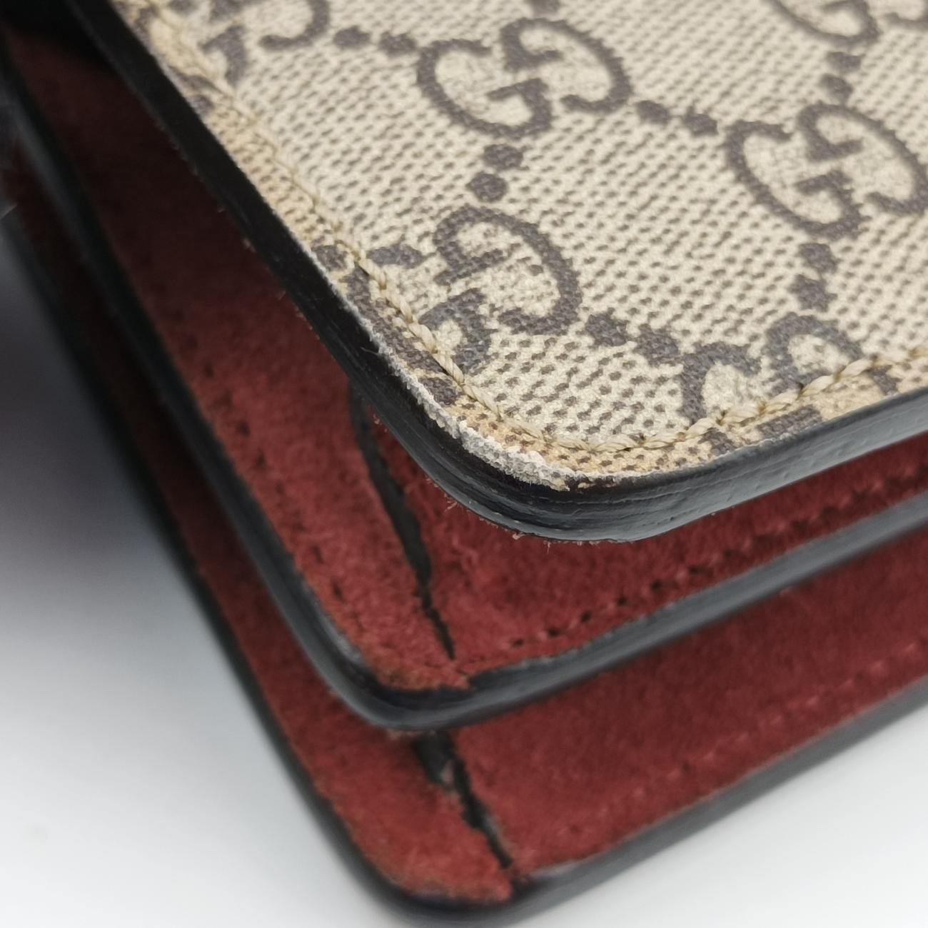 Pre-owned Gucci Dionysus BEIGE×RED×Multicolour PVC coated canvas 400249 shoulderbag | stylenewstar