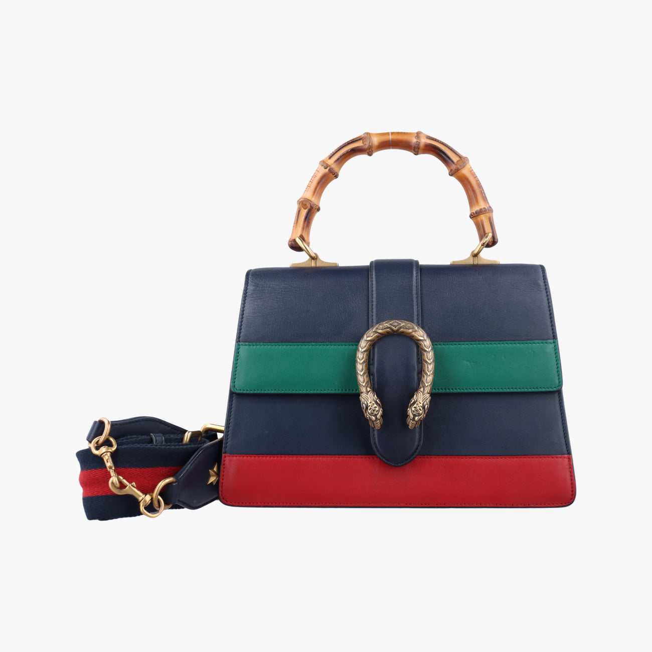 Vintage Gucci Dionysus Navy x green x red Leather 448075 shoulderbag | stylenewstar