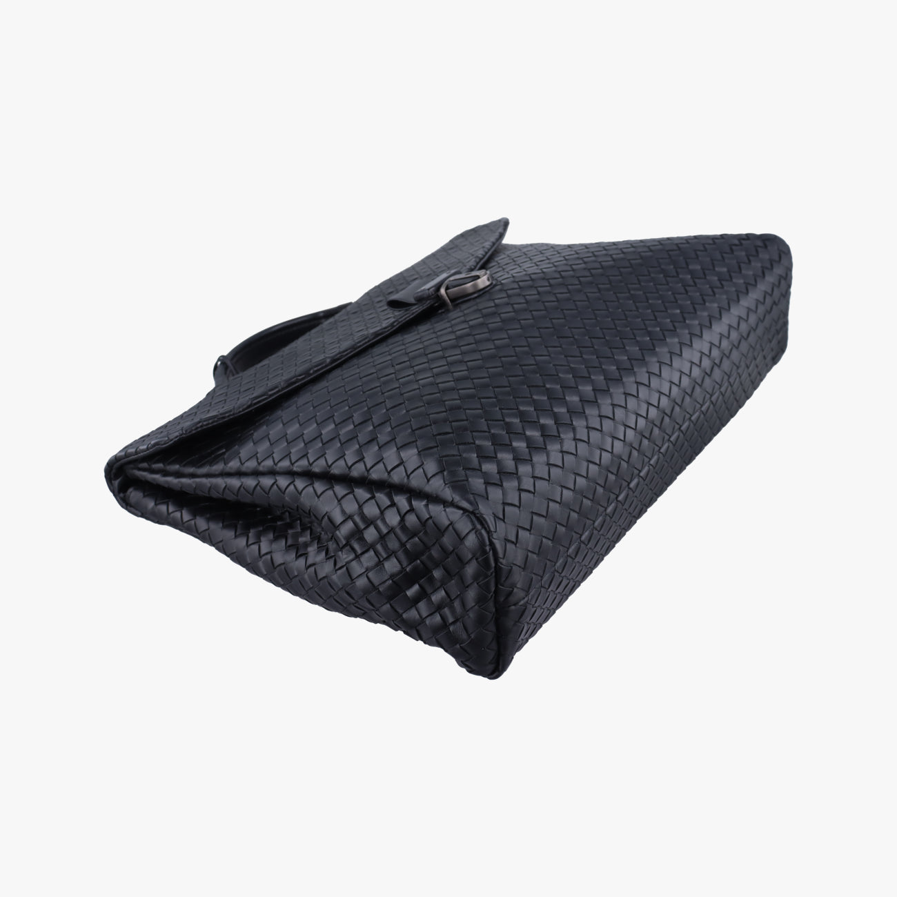 Pre-owned Bottega Veneta Intrecciato Black lambskin  handbag | stylenewstar