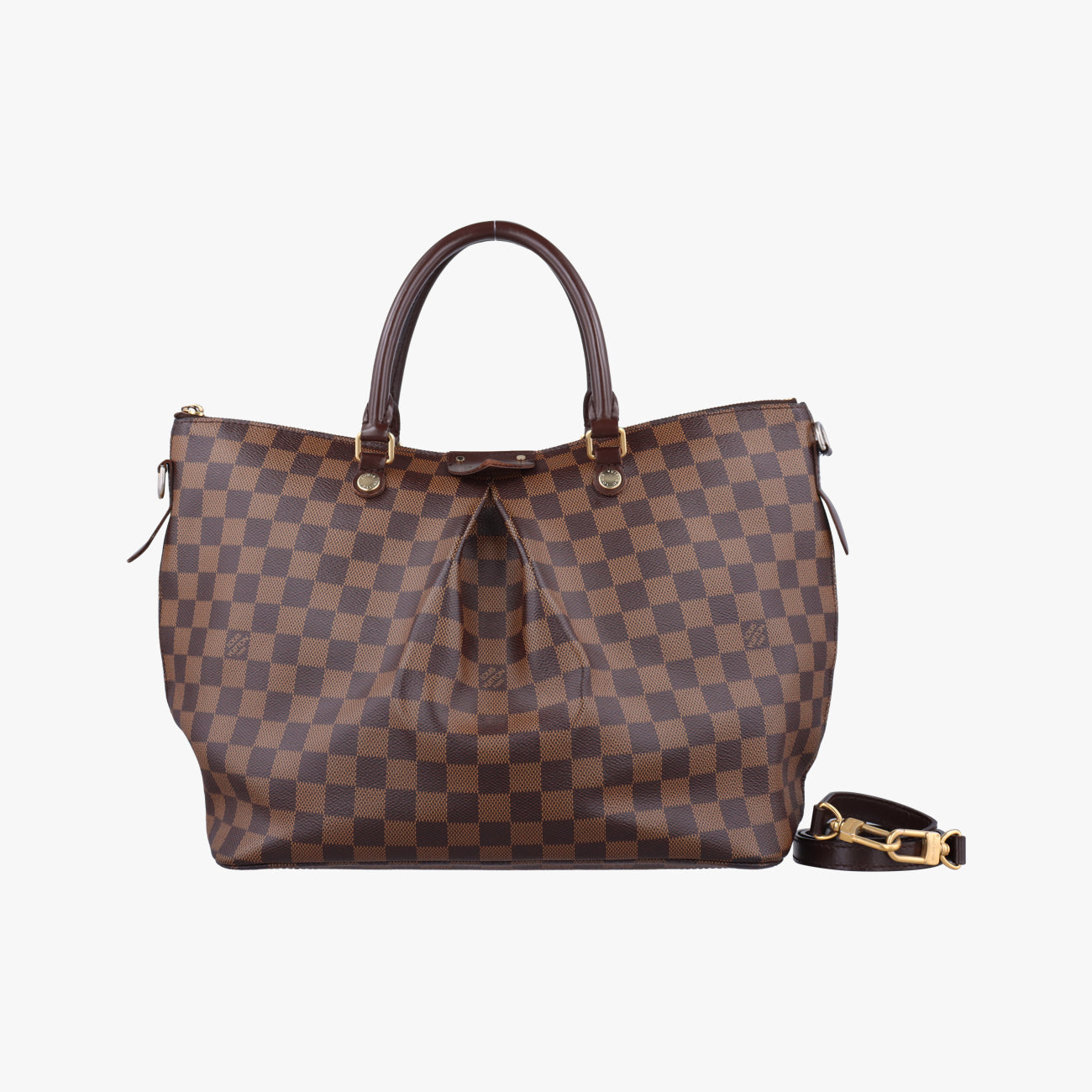 Pre-owned Louis Vuitton SIENA MM EBENE Damier Canvas N41546 shoulderbag | stylenewstar