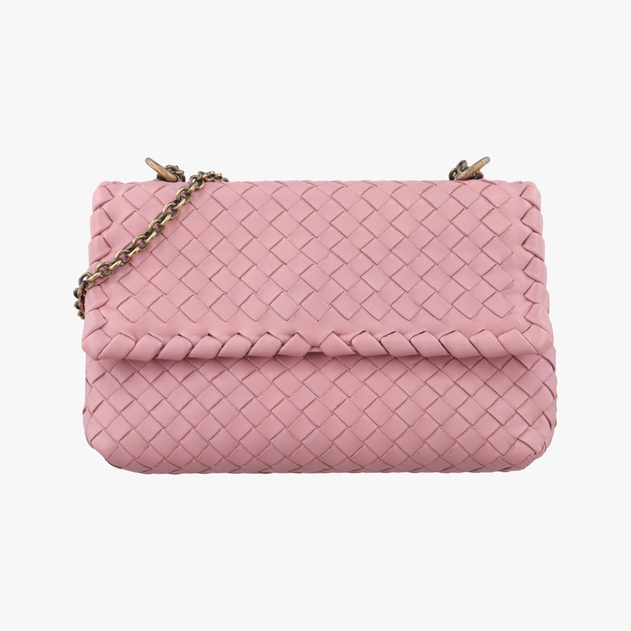 Vintage Bottega Veneta Intrecciato Olimpia Pink lambskin  shoulderbag | stylenewstar