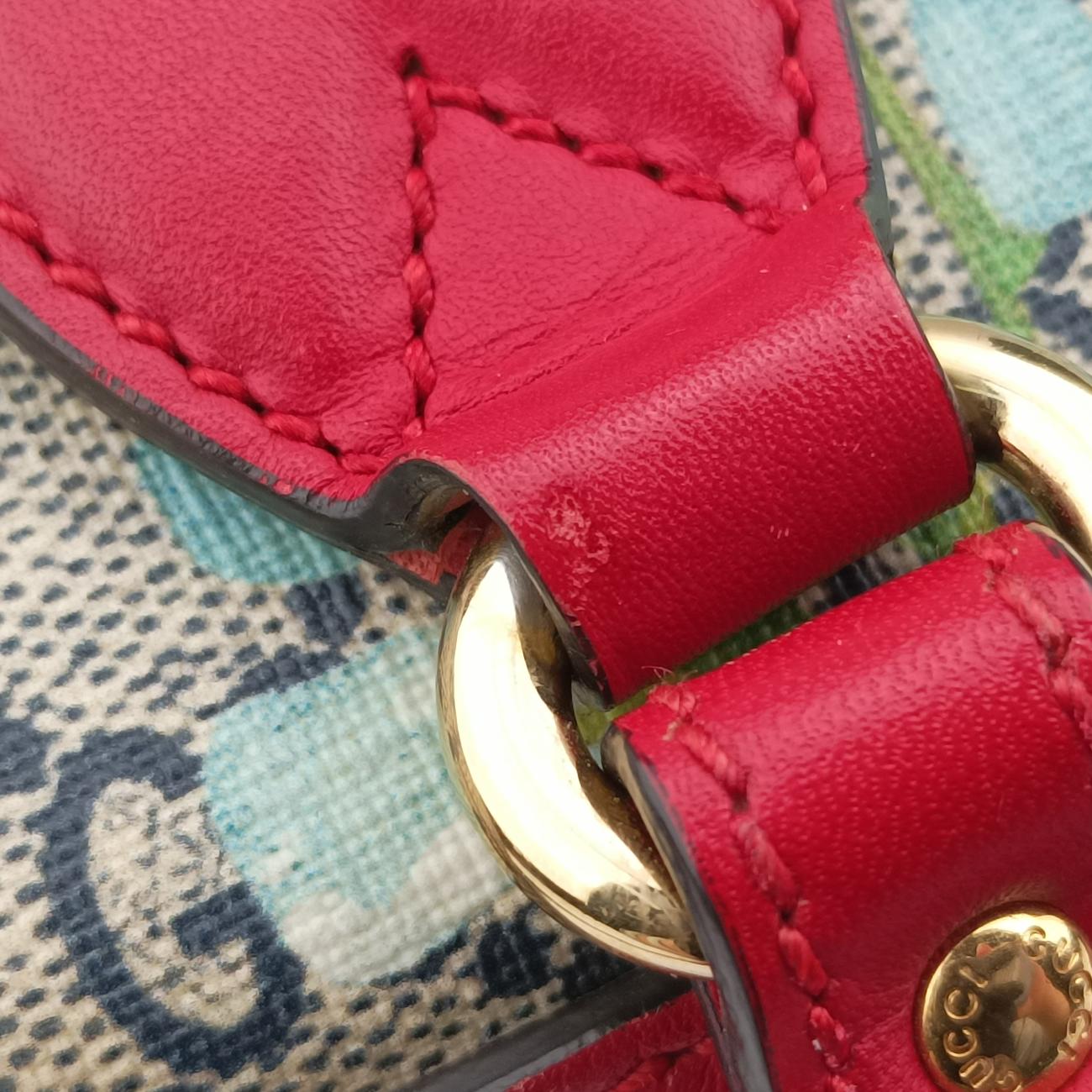 Pre-owned Gucci GG Blooms beige×Multicolour PVC coated canvas 546312 shoulderbag | stylenewstar