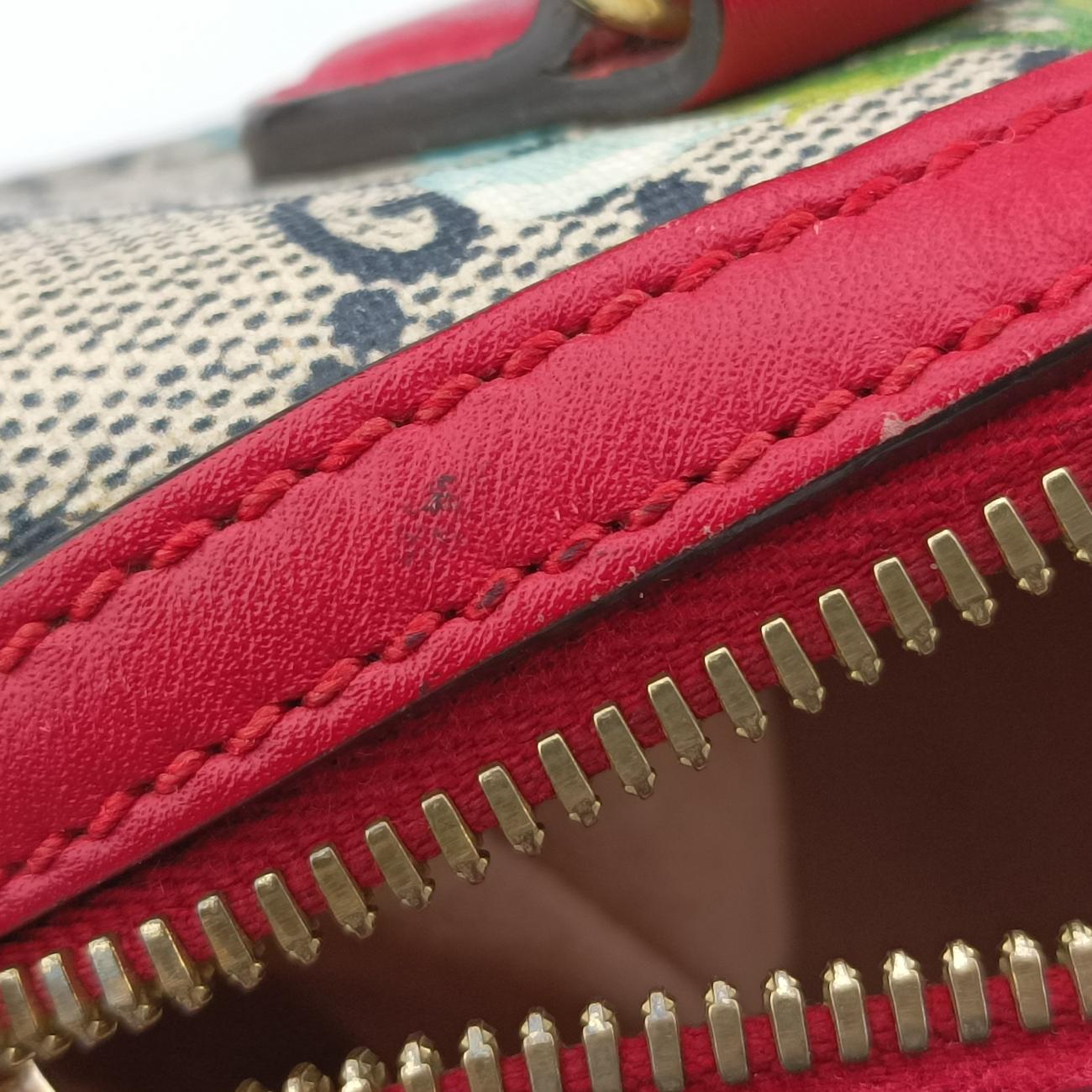 Pre-owned Gucci GG Blooms beige×Multicolour PVC coated canvas 546312 shoulderbag | stylenewstar