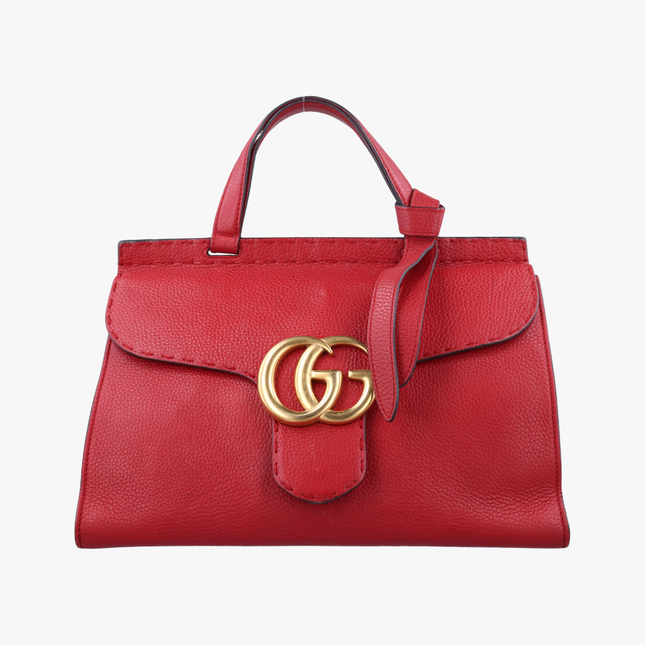 Vintage Gucci GG Marmont Red Leather 421890 handbag | stylenewstar