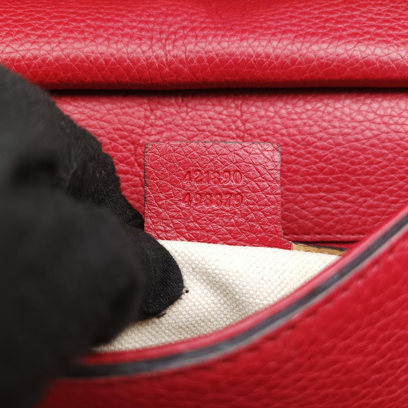 Vintage Gucci GG Marmont Red Leather 421890 handbag | stylenewstar