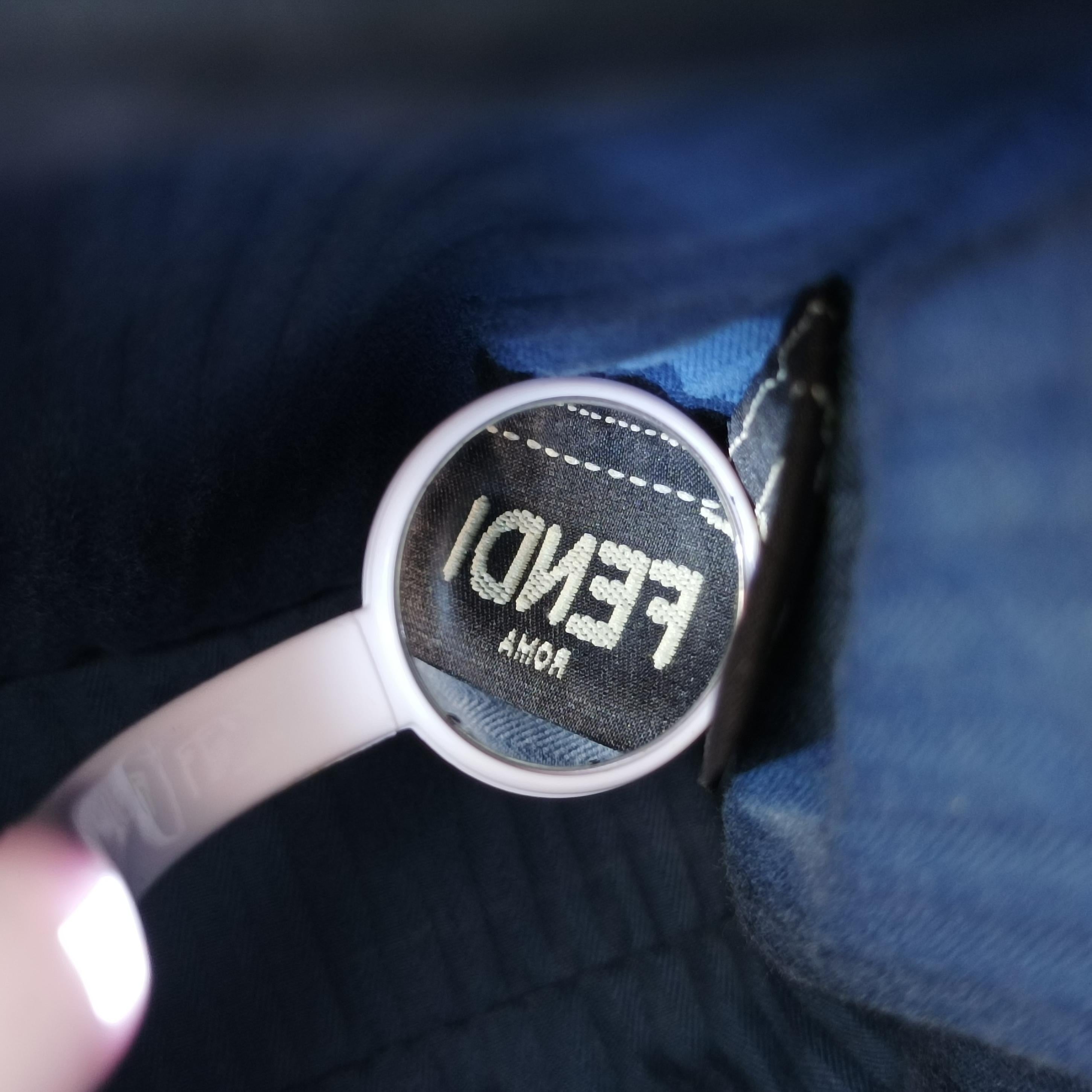 Pre-owned Fendi Petite 2 JOURS Blue Leather 8BH253 shoulderbag | stylenewstar