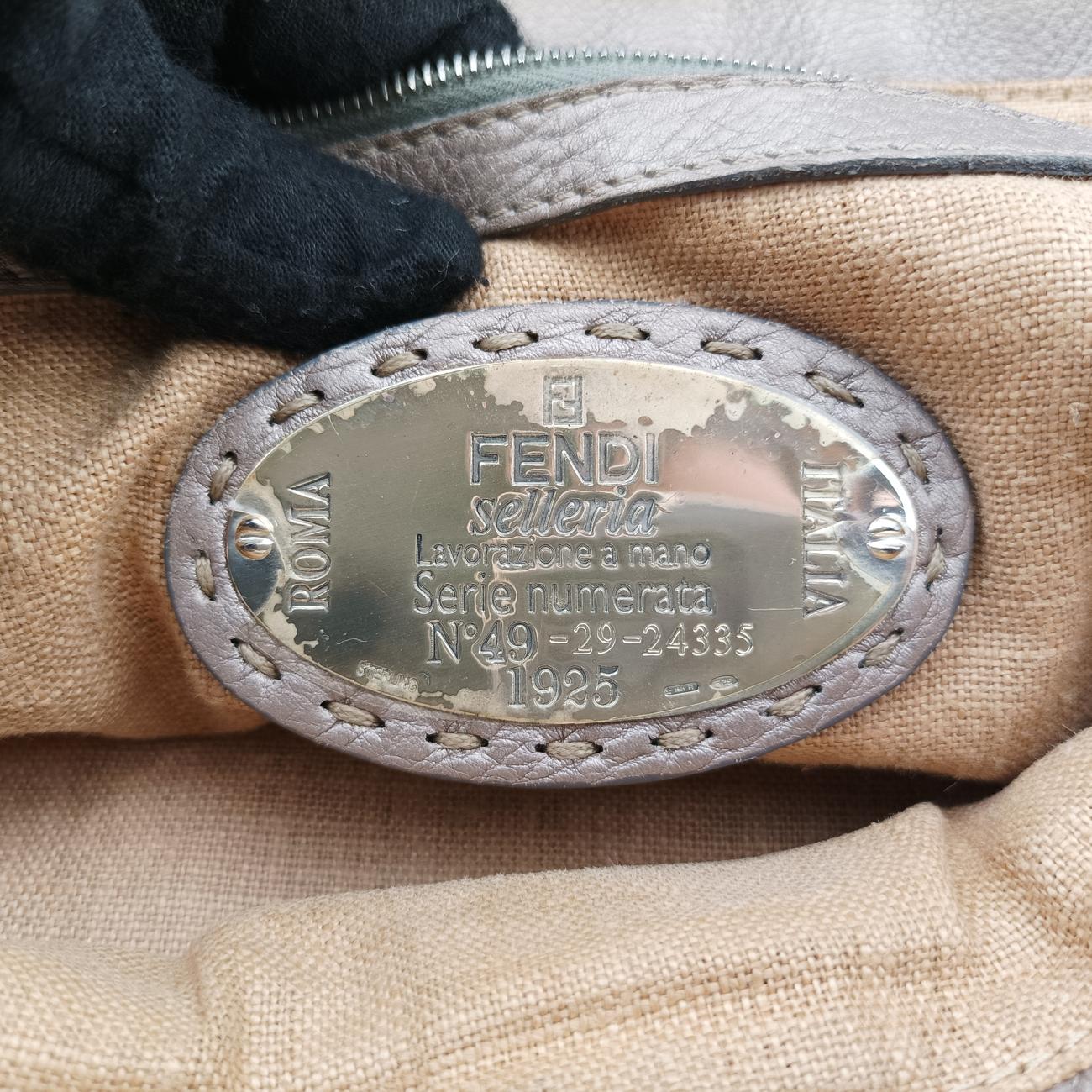 Pre-owned Fendi Selleria Horse Beige Leather 8BN156 shoulderbag | stylenewstar