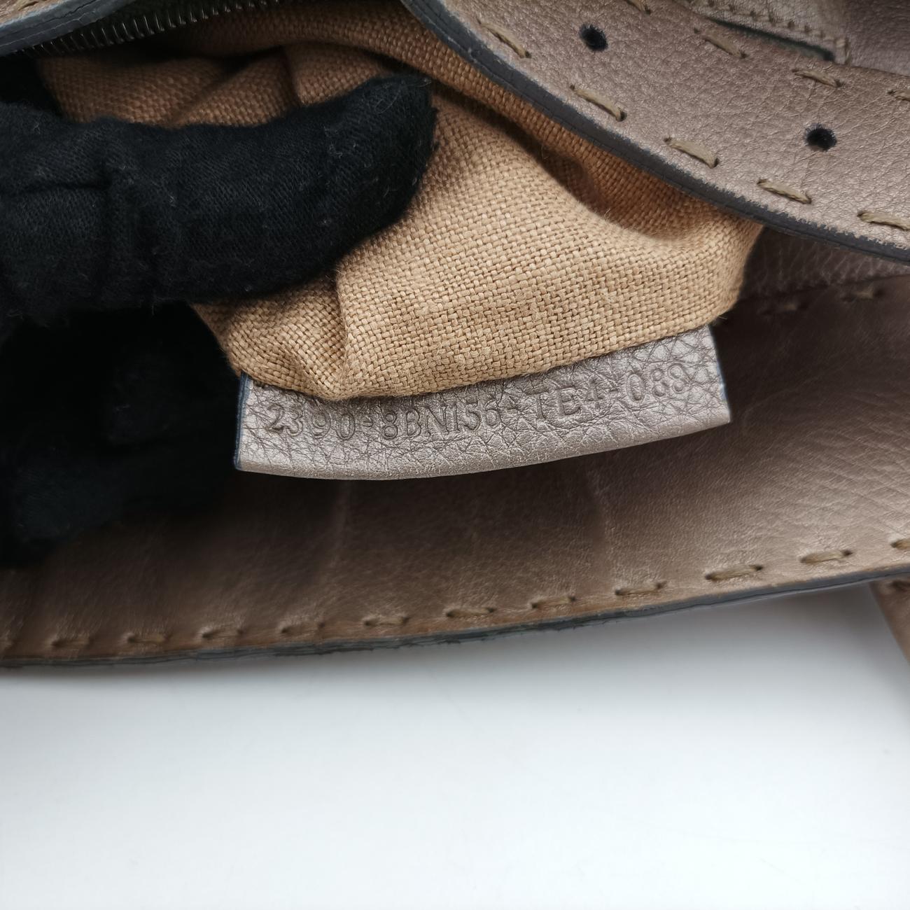 Pre-owned Fendi Selleria Horse Beige Leather 8BN156 shoulderbag | stylenewstar