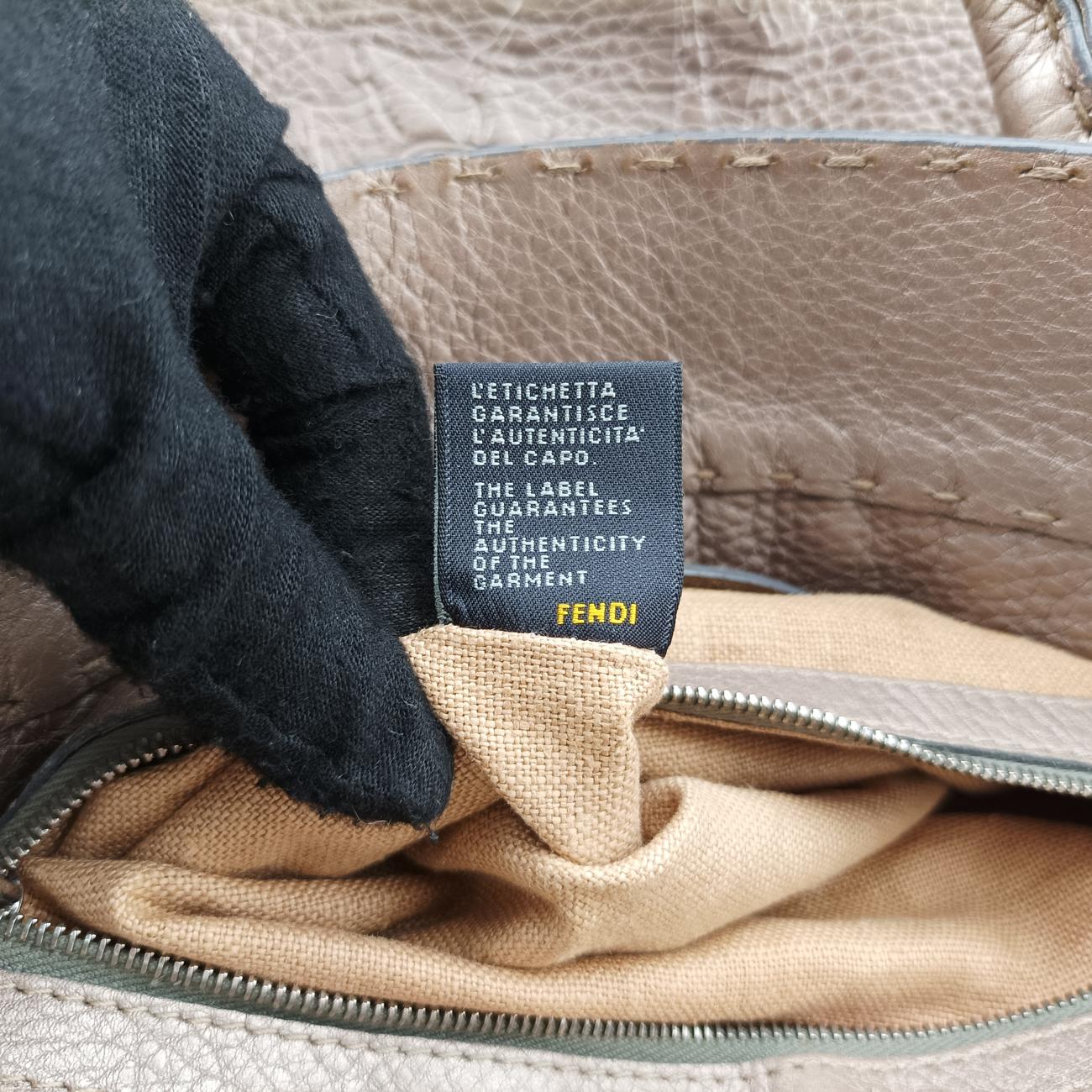 Pre-owned Fendi Selleria Horse Beige Leather 8BN156 shoulderbag | stylenewstar