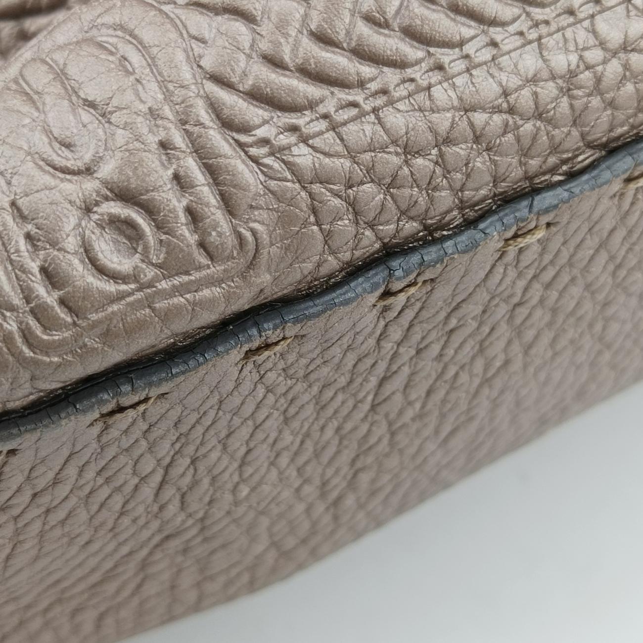 Pre-owned Fendi Selleria Horse Beige Leather 8BN156 shoulderbag | stylenewstar