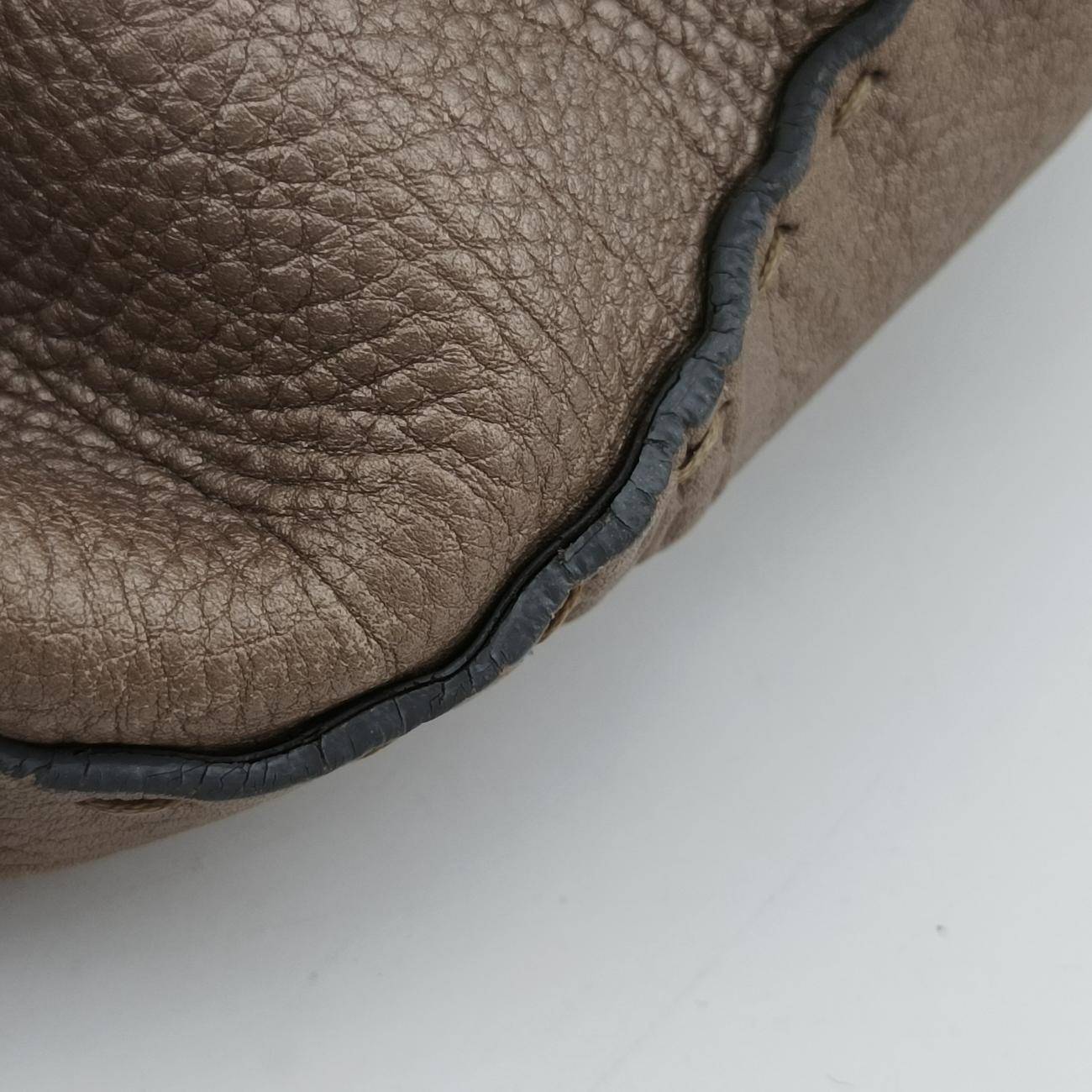 Pre-owned Fendi Selleria Horse Beige Leather 8BN156 shoulderbag | stylenewstar