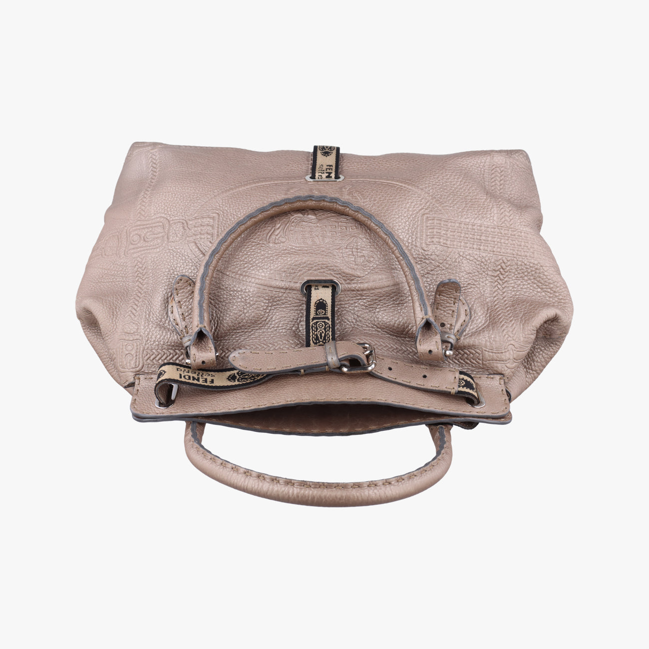 Pre-owned Fendi Selleria Horse Beige Leather 8BN156 shoulderbag | stylenewstar