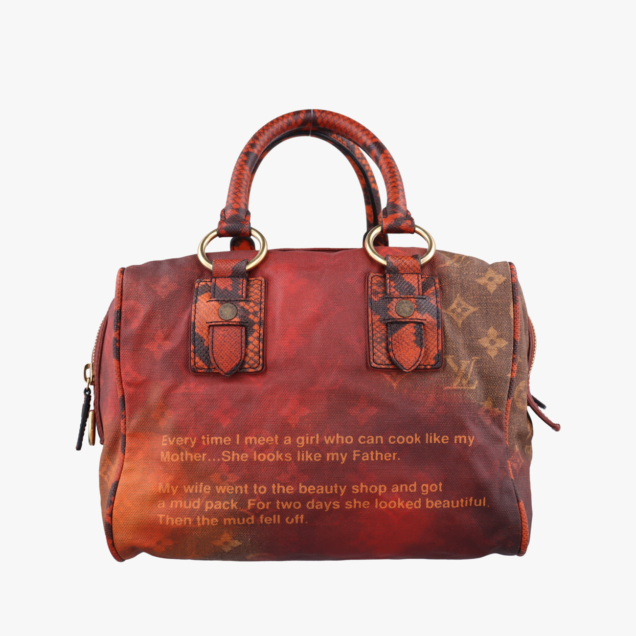 Secondhand Louis Vuitton Man Crazy rouge×multicolor Monogram Jokes M95737 handbag | stylenewstar