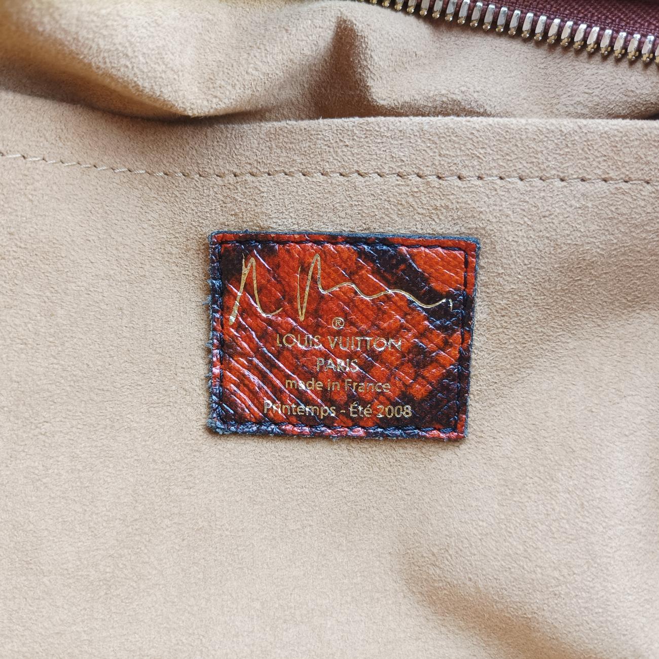 Secondhand Louis Vuitton Man Crazy rouge×multicolor Monogram Jokes M95737 handbag | stylenewstar