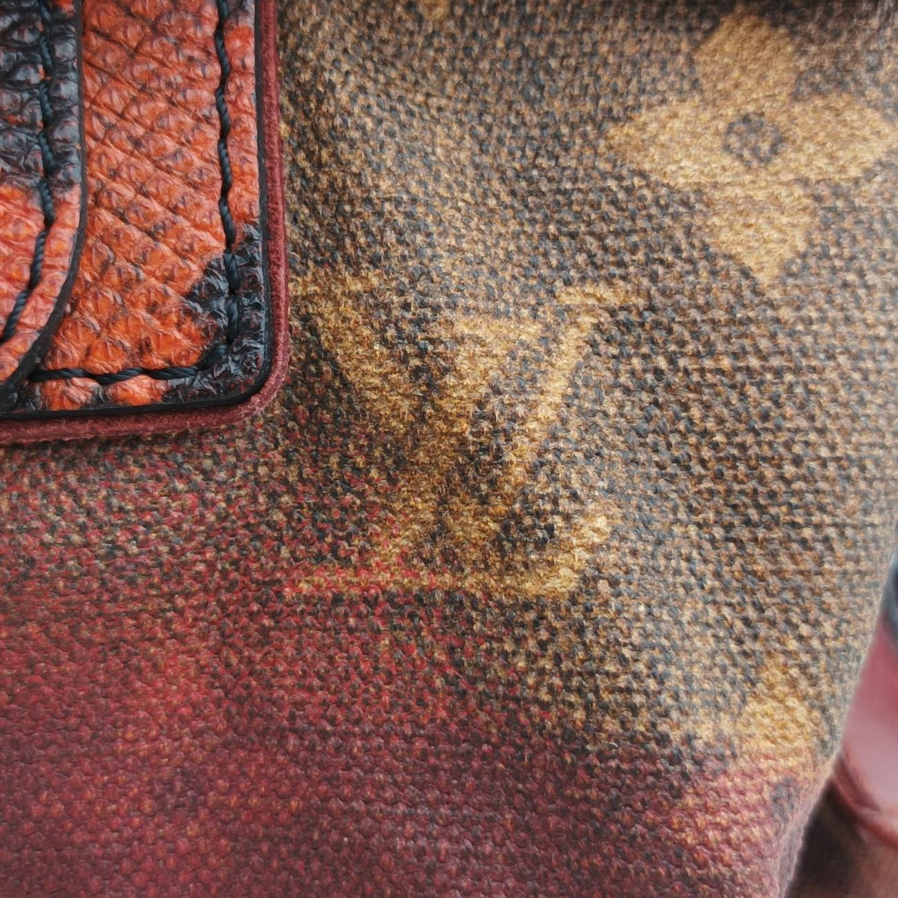 Secondhand Louis Vuitton Man Crazy rouge×multicolor Monogram Jokes M95737 handbag | stylenewstar