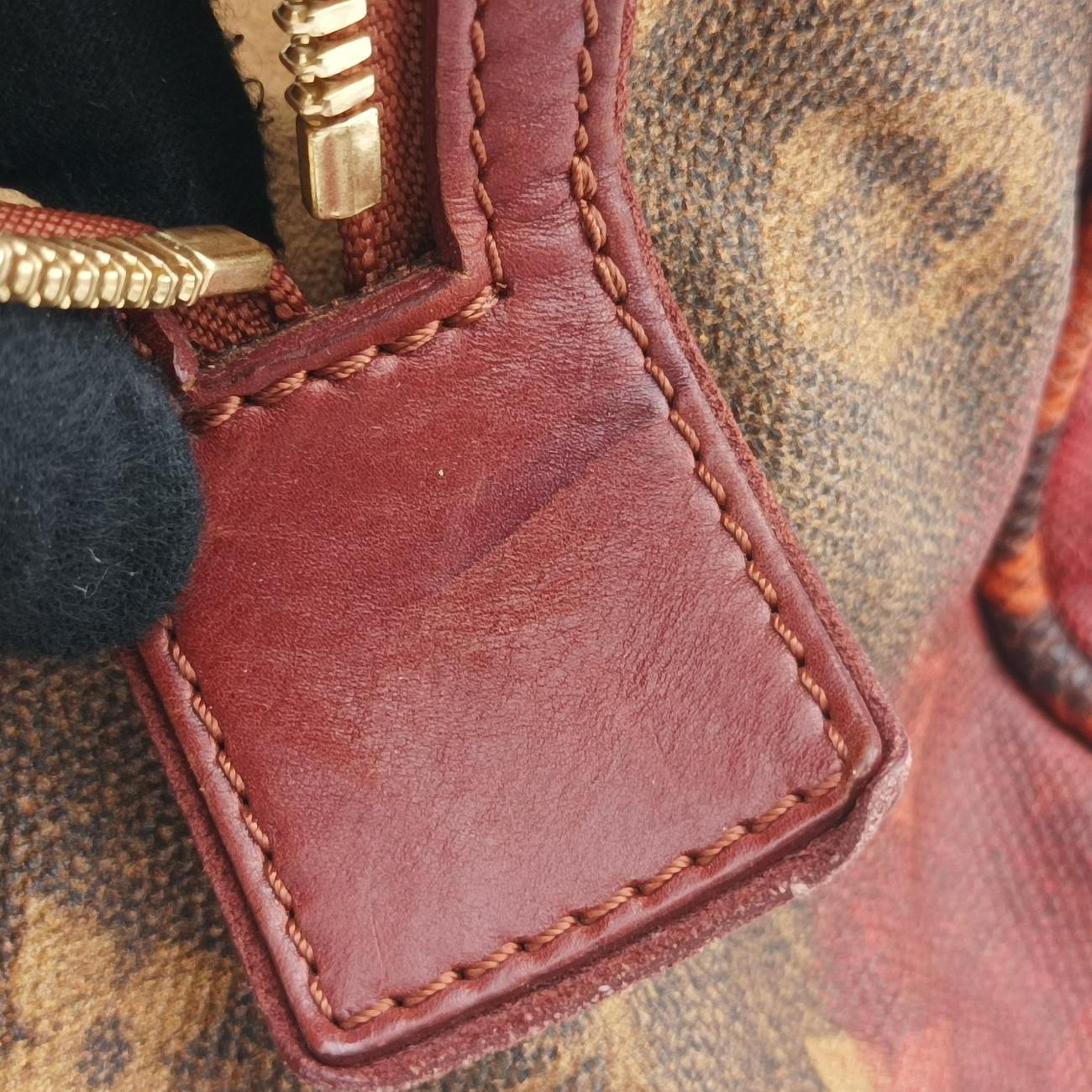 Secondhand Louis Vuitton Man Crazy rouge×multicolor Monogram Jokes M95737 handbag | stylenewstar