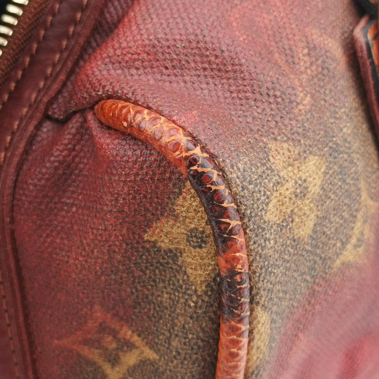 Secondhand Louis Vuitton Man Crazy rouge×multicolor Monogram Jokes M95737 handbag | stylenewstar