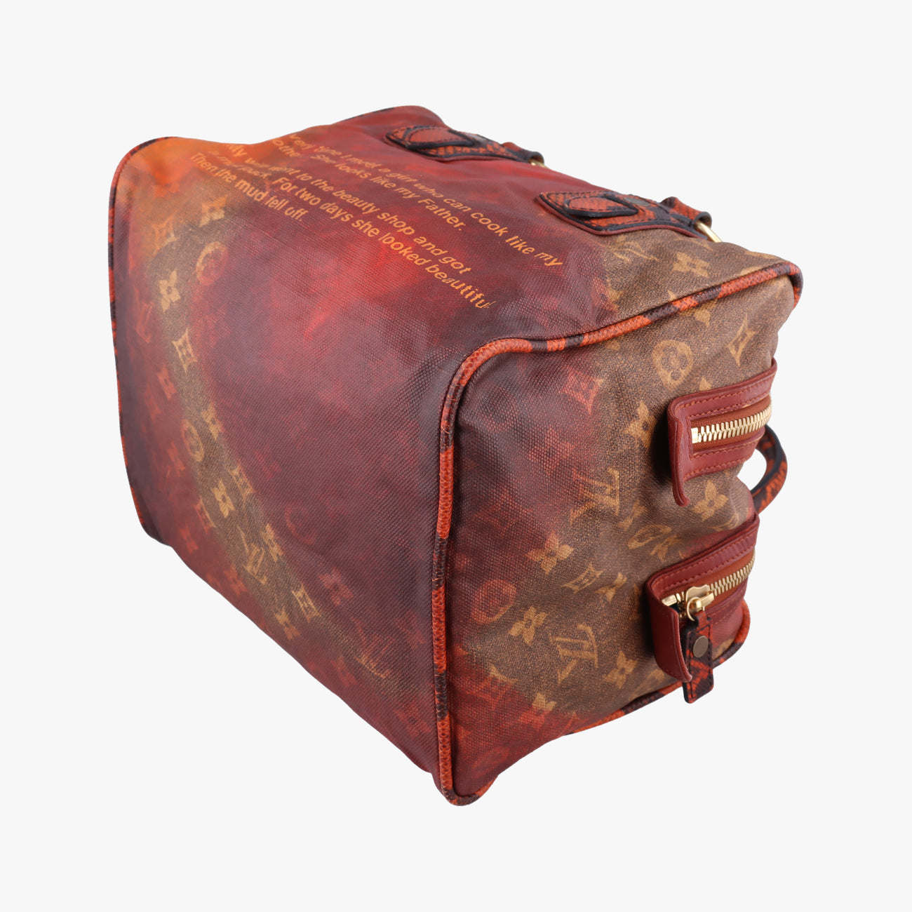 Secondhand Louis Vuitton Man Crazy rouge×multicolor Monogram Jokes M95737 handbag | stylenewstar