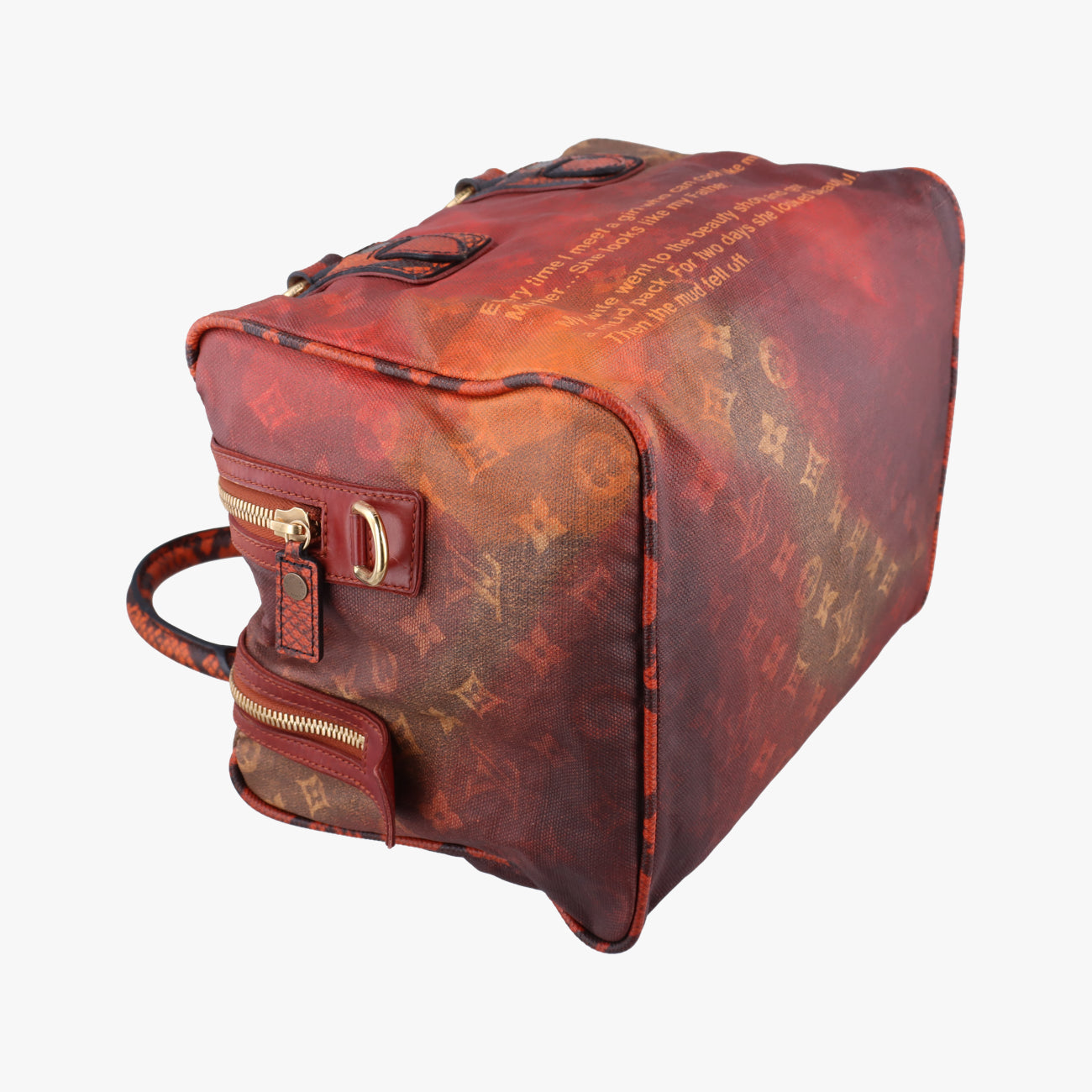 Secondhand Louis Vuitton Man Crazy rouge×multicolor Monogram Jokes M95737 handbag | stylenewstar