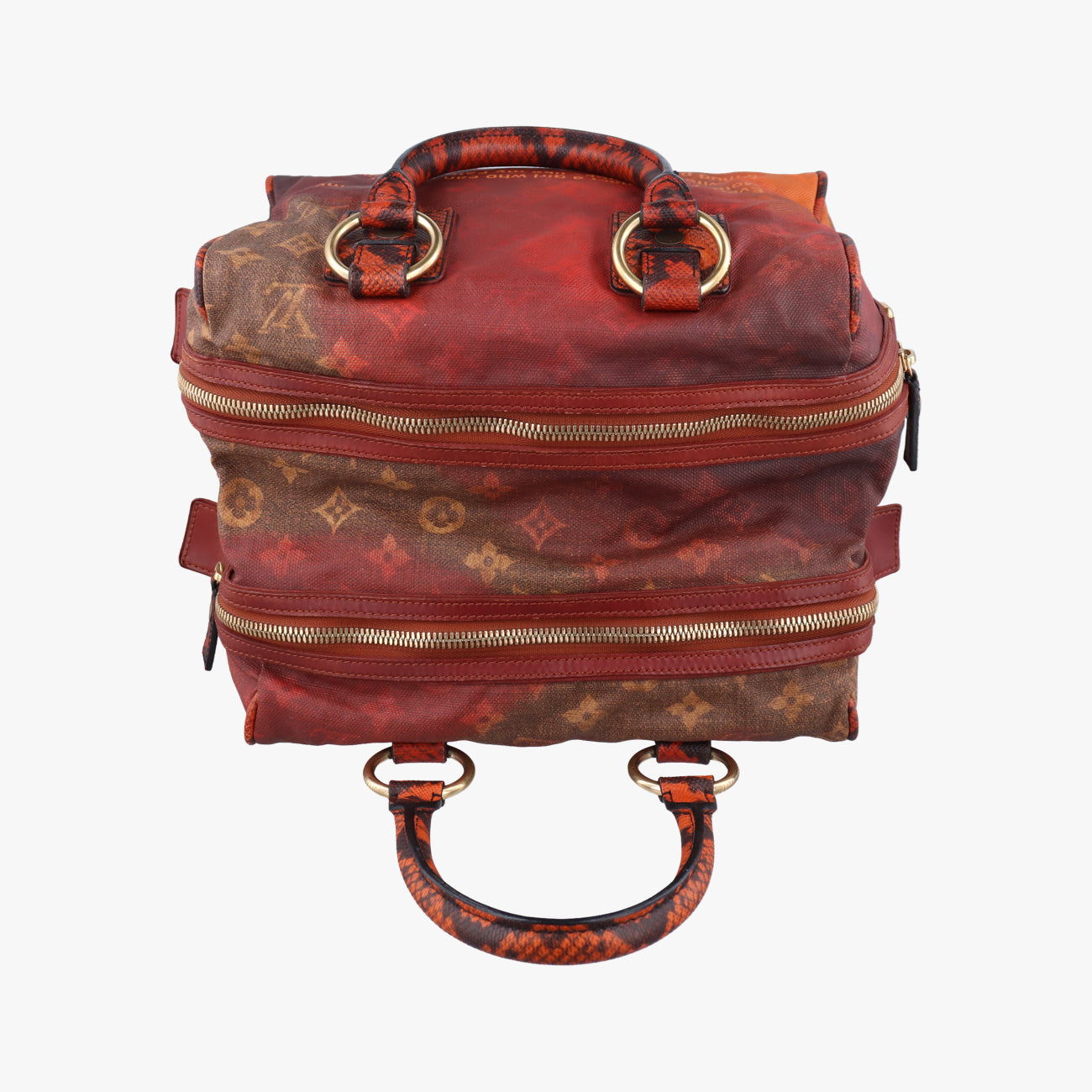 Secondhand Louis Vuitton Man Crazy rouge×multicolor Monogram Jokes M95737 handbag | stylenewstar