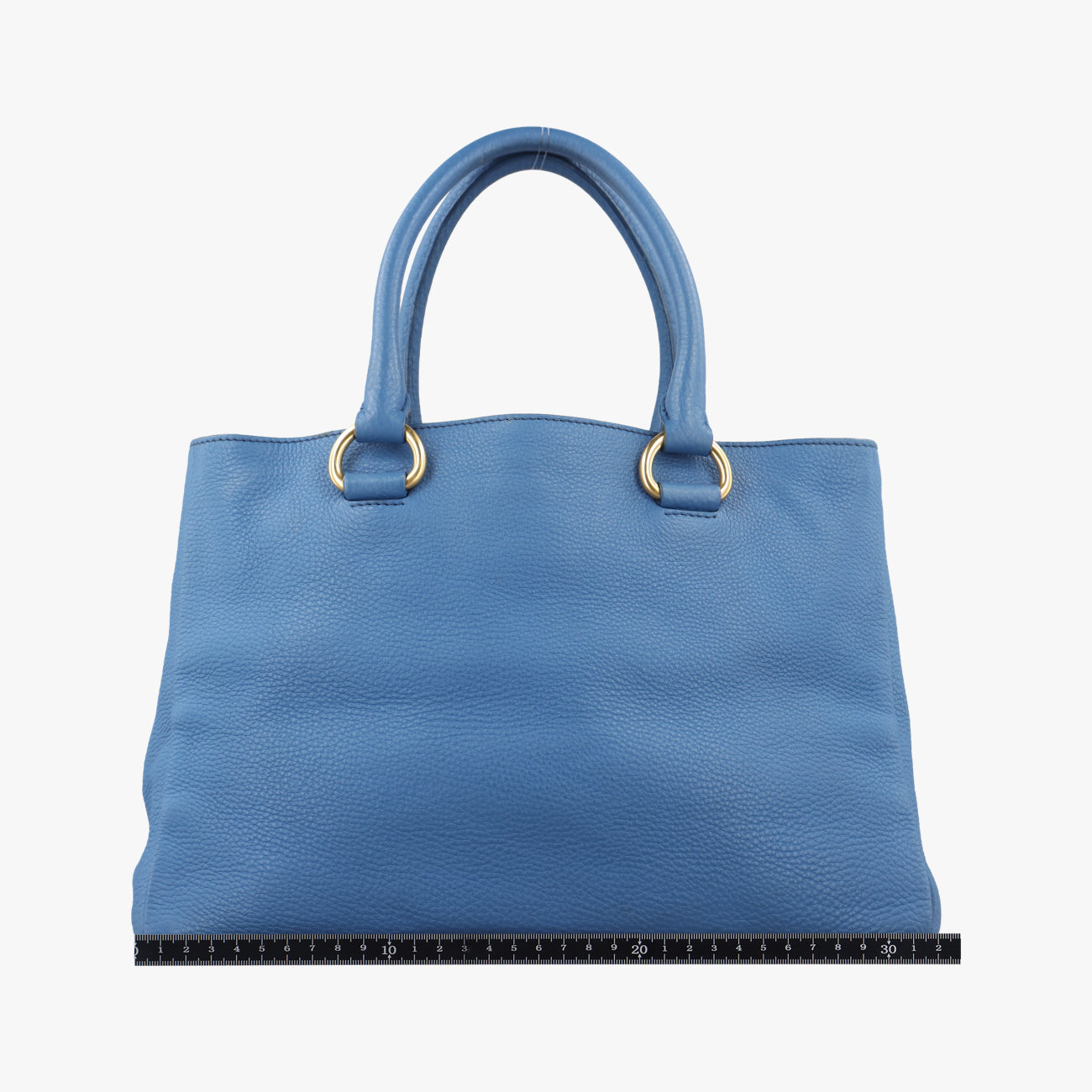 Vintage Prada logo Blue Leather WS7901 handbag | stylenewstar