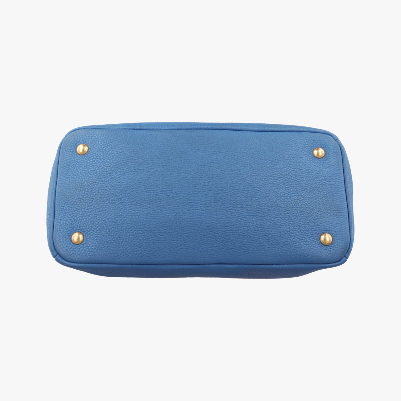 Vintage Prada logo Blue Leather WS7901 handbag | stylenewstar