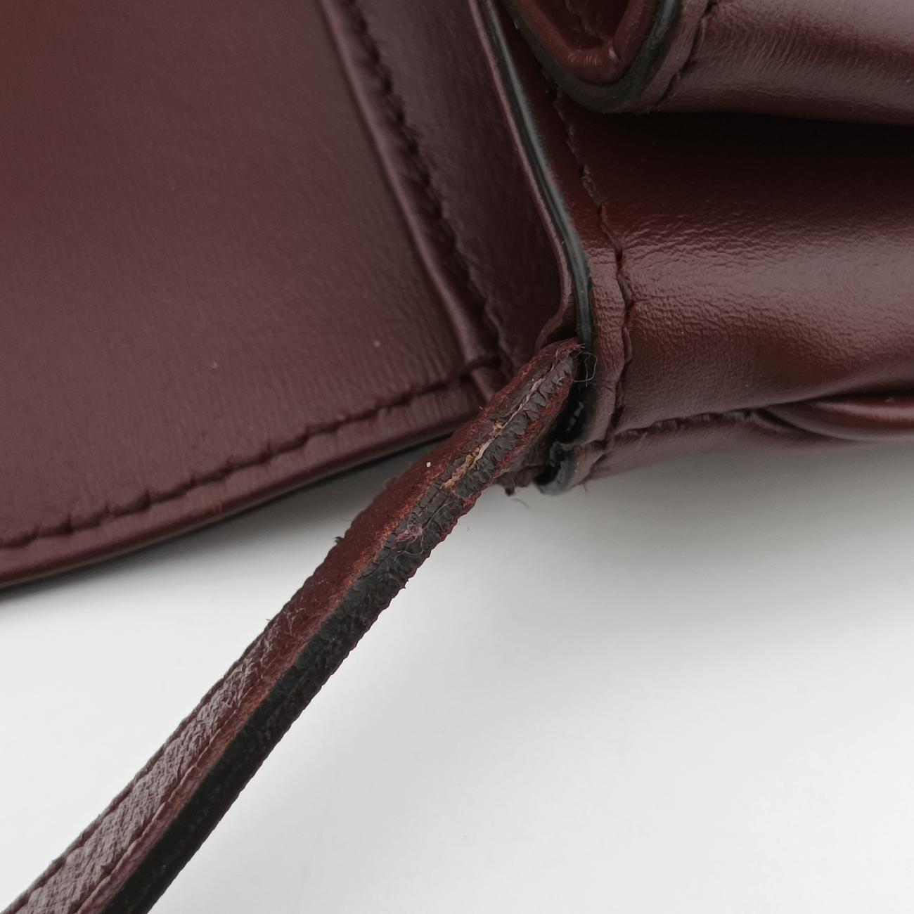 Pre-owned Gucci Arli Burgundy Leather 550129 shoulderbag | stylenewstar