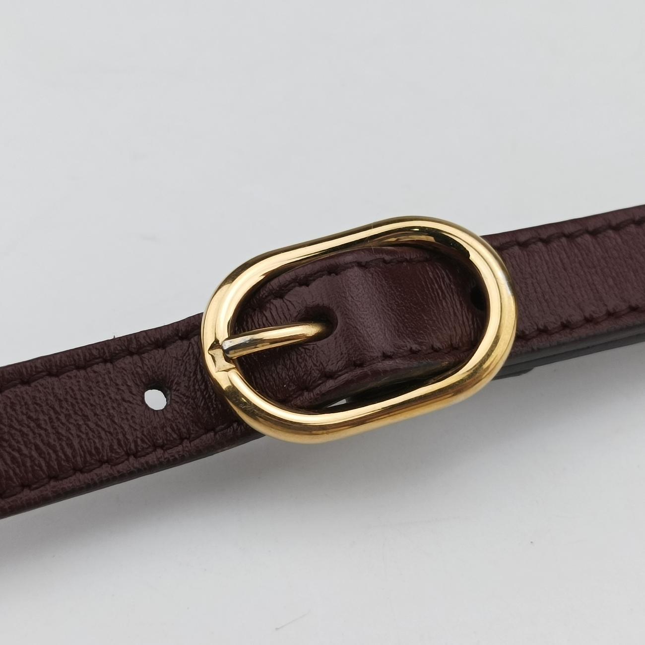 Pre-owned Gucci Arli Burgundy Leather 550129 shoulderbag | stylenewstar