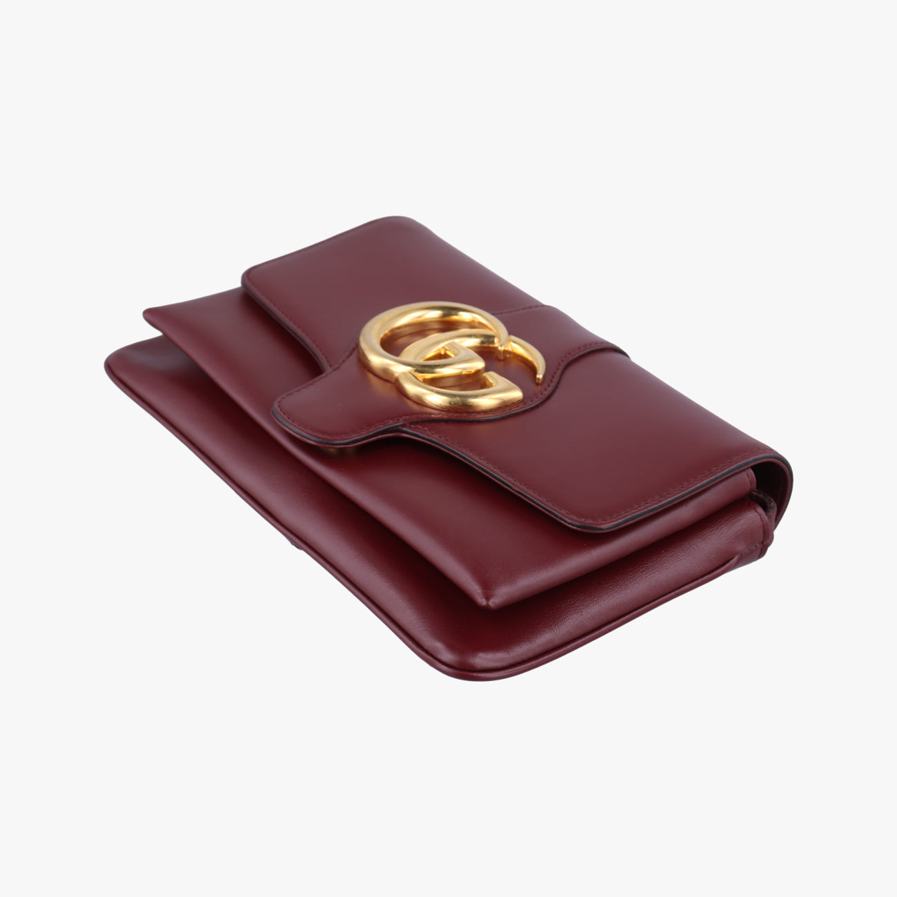 Pre-owned Gucci Arli Burgundy Leather 550129 shoulderbag | stylenewstar