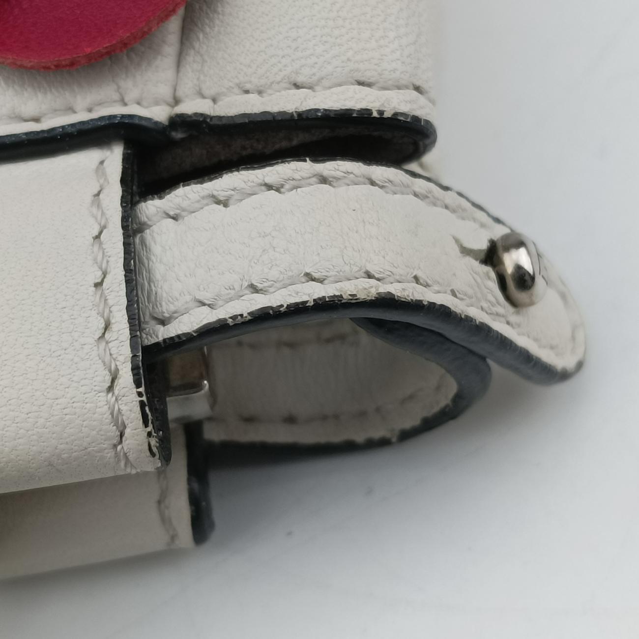 Secondhand Fendi Micro Peekaboo White×multicolor Leather 8M0355 shoulderbag | stylenewstar