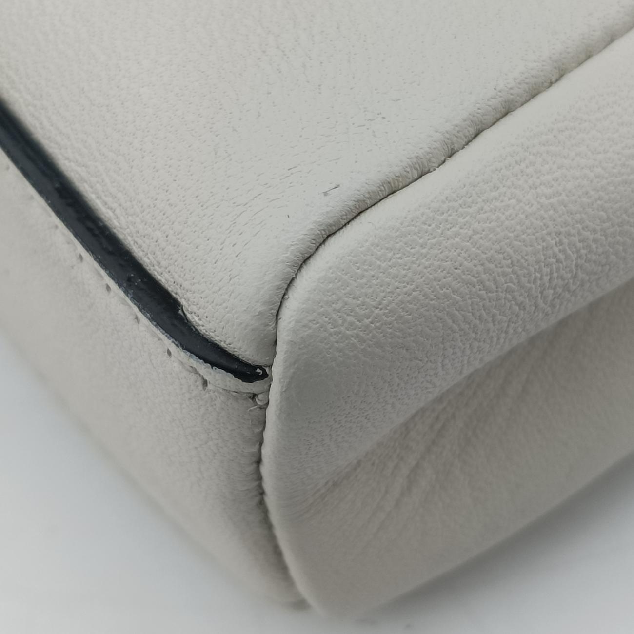 Secondhand Fendi Micro Peekaboo White×multicolor Leather 8M0355 shoulderbag | stylenewstar