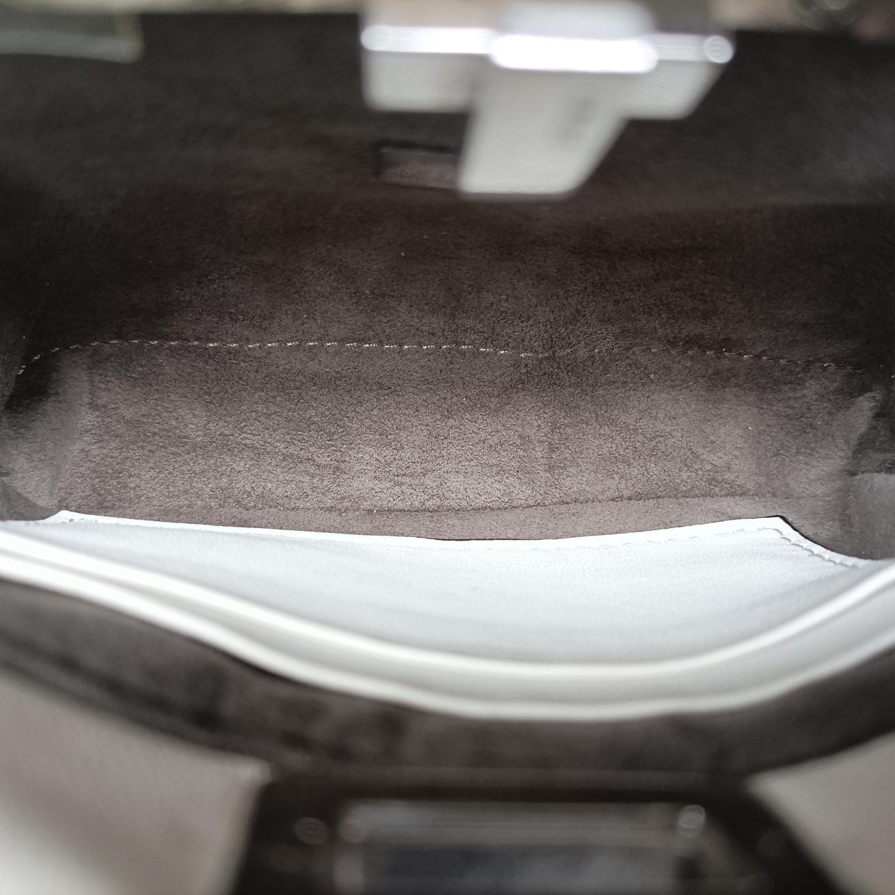 Secondhand Fendi Micro Peekaboo White×multicolor Leather 8M0355 shoulderbag | stylenewstar