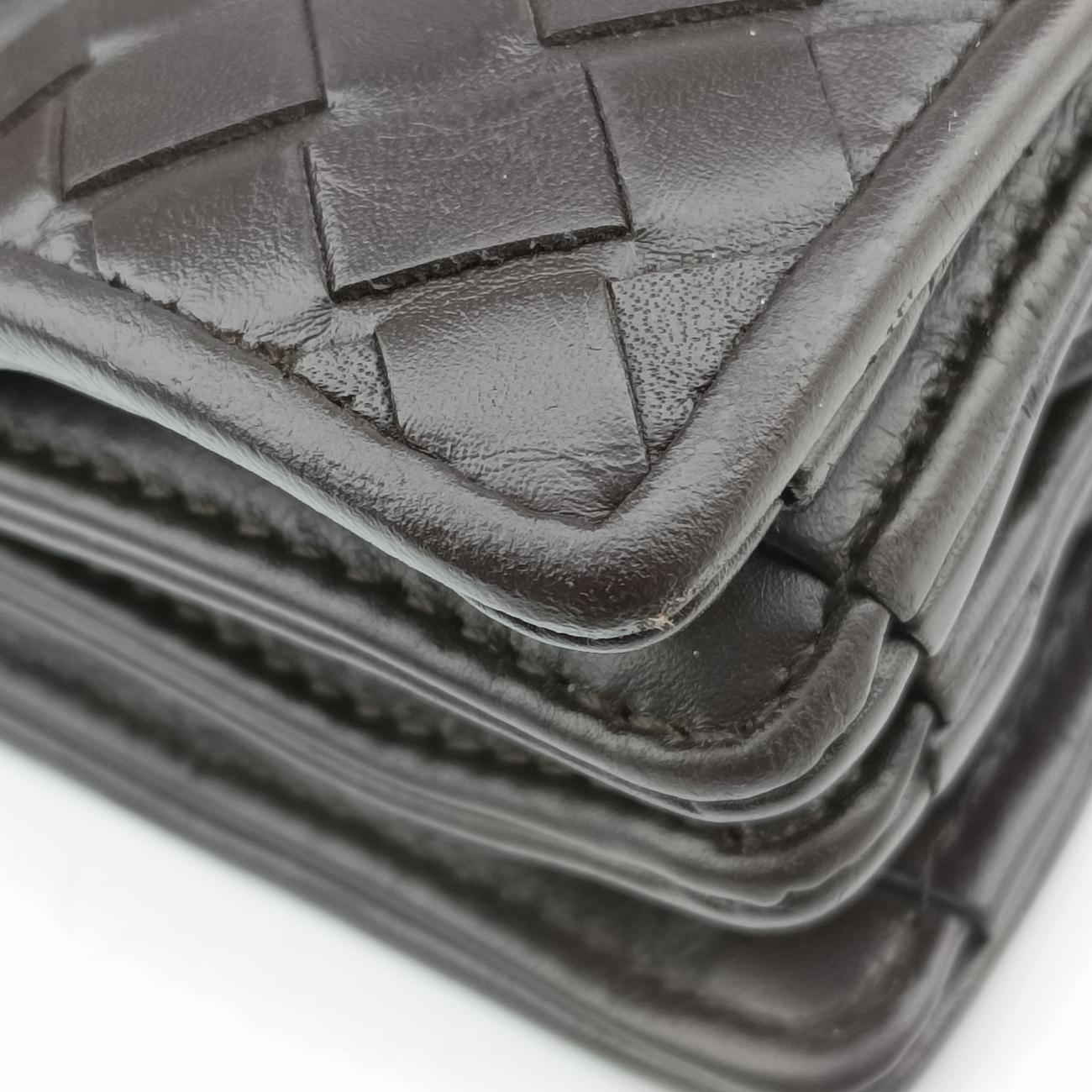 Pre-owned Bottega Veneta Intrecciato Brown lambskin  handbag | stylenewstar