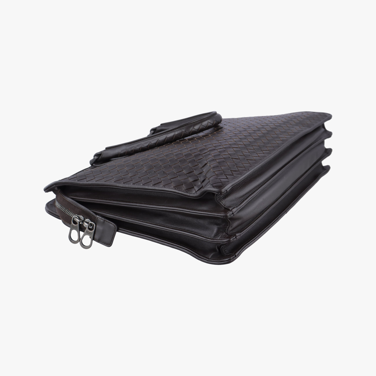 Pre-owned Bottega Veneta Intrecciato Brown lambskin  handbag | stylenewstar