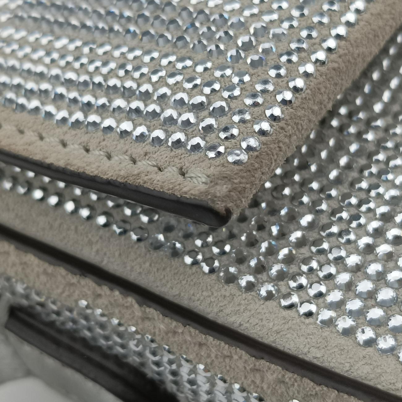 Pre-owned Fendi BAGUETTE Grey leather 8BS017 shoulderbag | stylenewstar