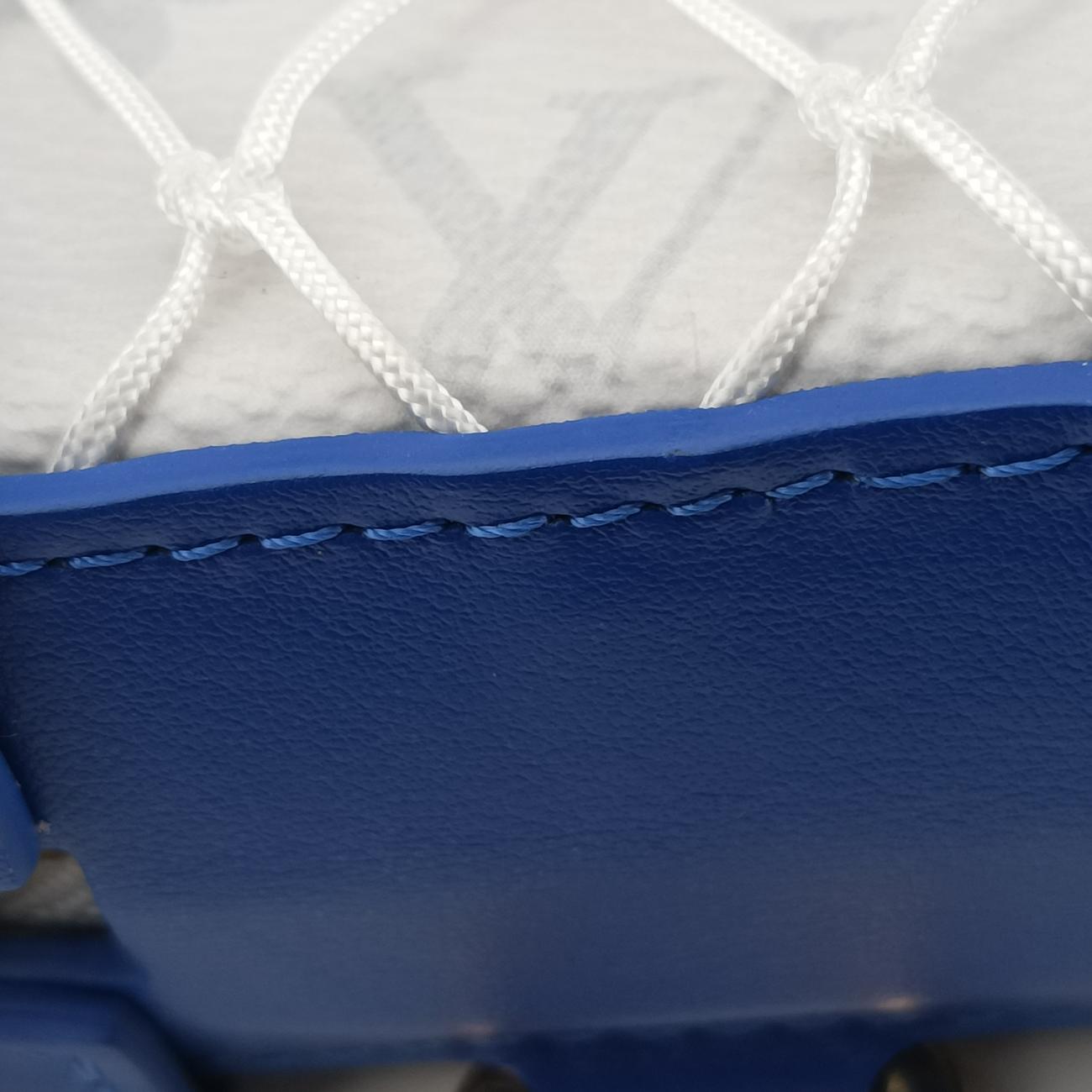 Pre-owned Louis Vuitton LV x NBA SOFT TRANK  PHONE BOX Antarctica x Red x White Monogram Canvas×calf leather M80101 shoulderbag | stylenewstar